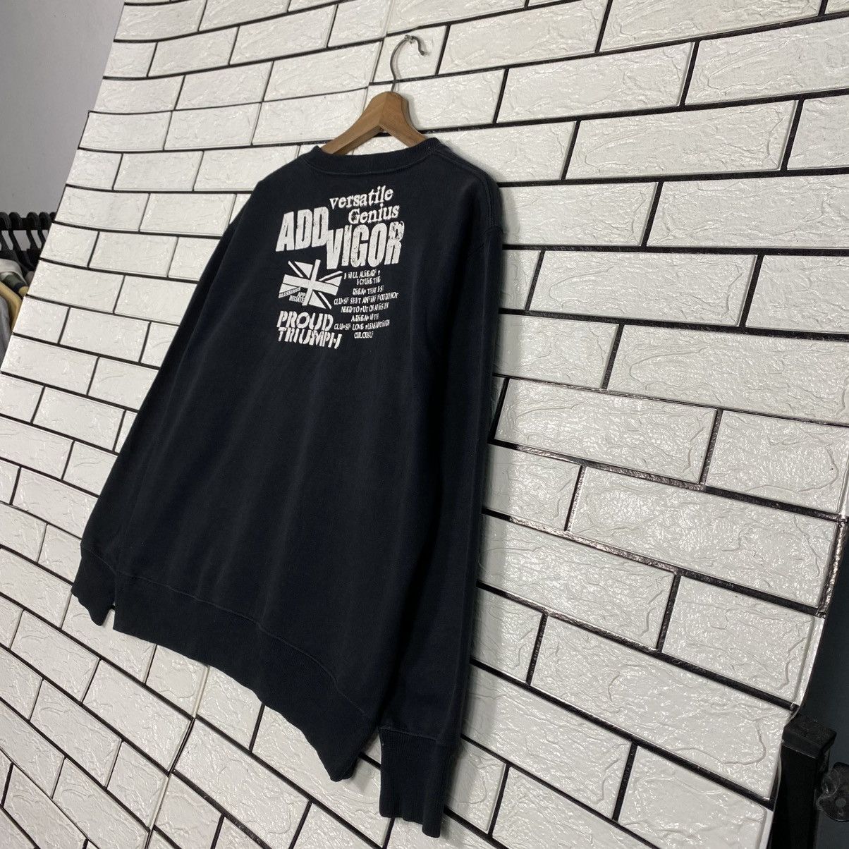 Japanese Brand Punk Design Biker Sweatshirt Black Edge Big Logo Size US M / EU 48-50 / 2 - 11 Thumbnail