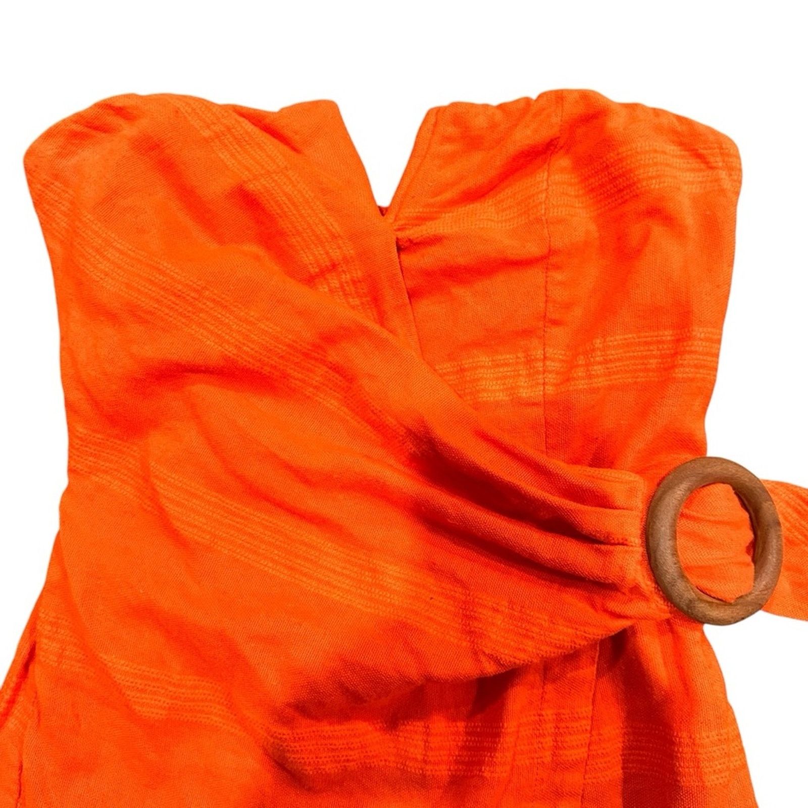 Free People Free People Some Nights Mini Wrap Dress - Size 0 - Coral Red Size XS / US 0-2 / IT 36-38 - 5 Thumbnail