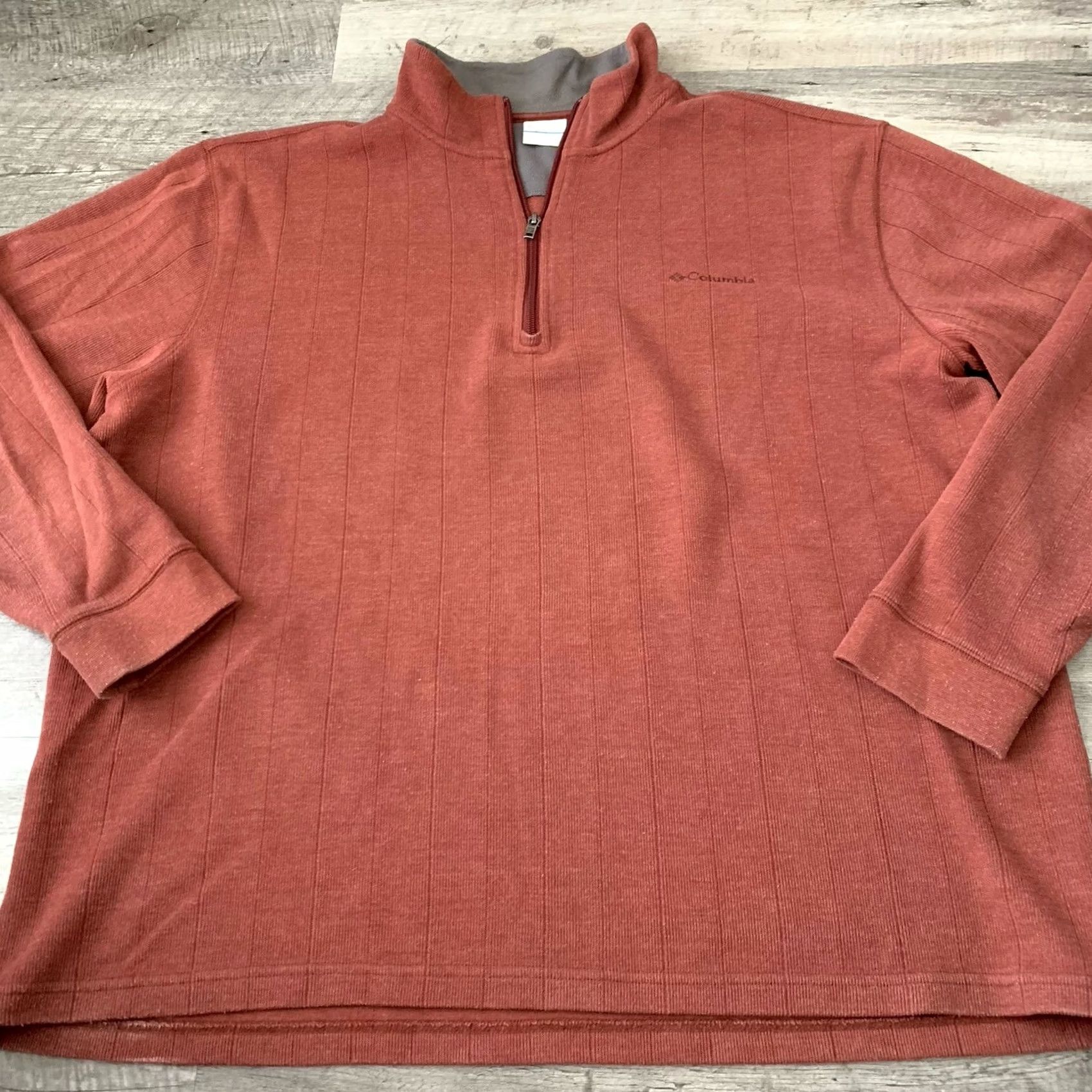 Rusty Columbia 1/4 Zip Pullover Sweater Mens Sz XXL Rust Mock Neck Fleece Long Sleeve Casual Outdoor Sports Hiking Walking Mens Size US XXL / EU 58 / 5 - 3 Thumbnail