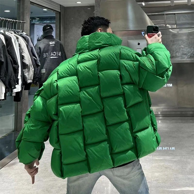 Japanese Brand × Vintage Quilted high fashion green puffer jacket streetwear Size US L / EU 52-54 / 3 - 2 Thumbnail