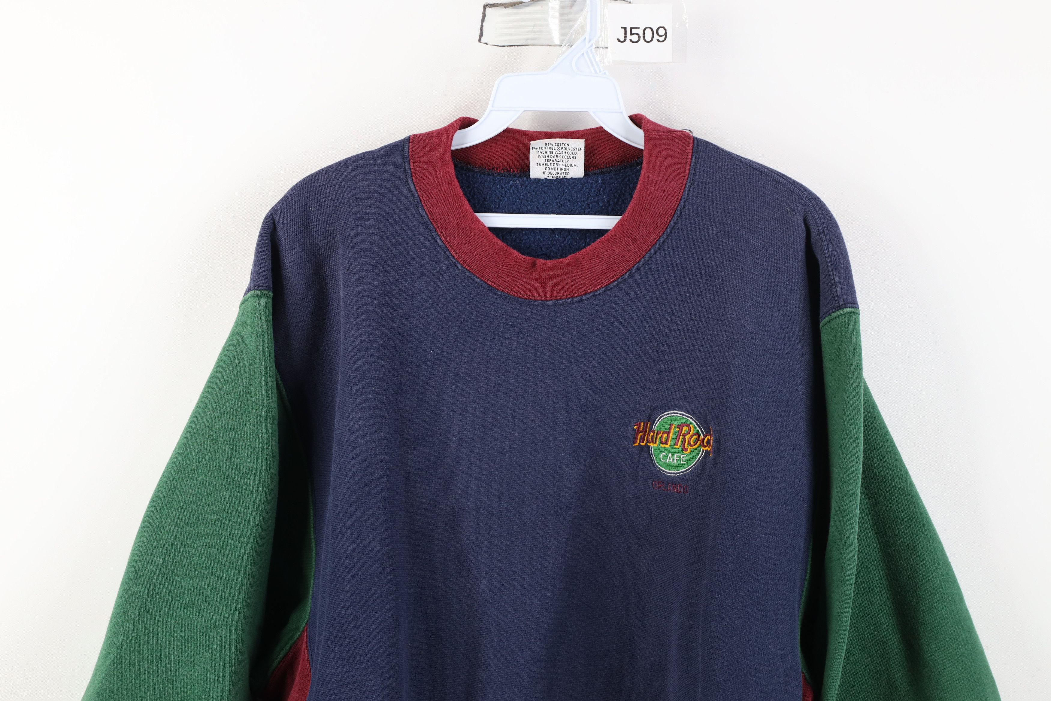 Hard Rock Cafe Vintage 90s Hard Rock Cafe Orlando Reverse Weave Sweatshirt Size US L / EU 52-54 / 3 - 2 Thumbnail