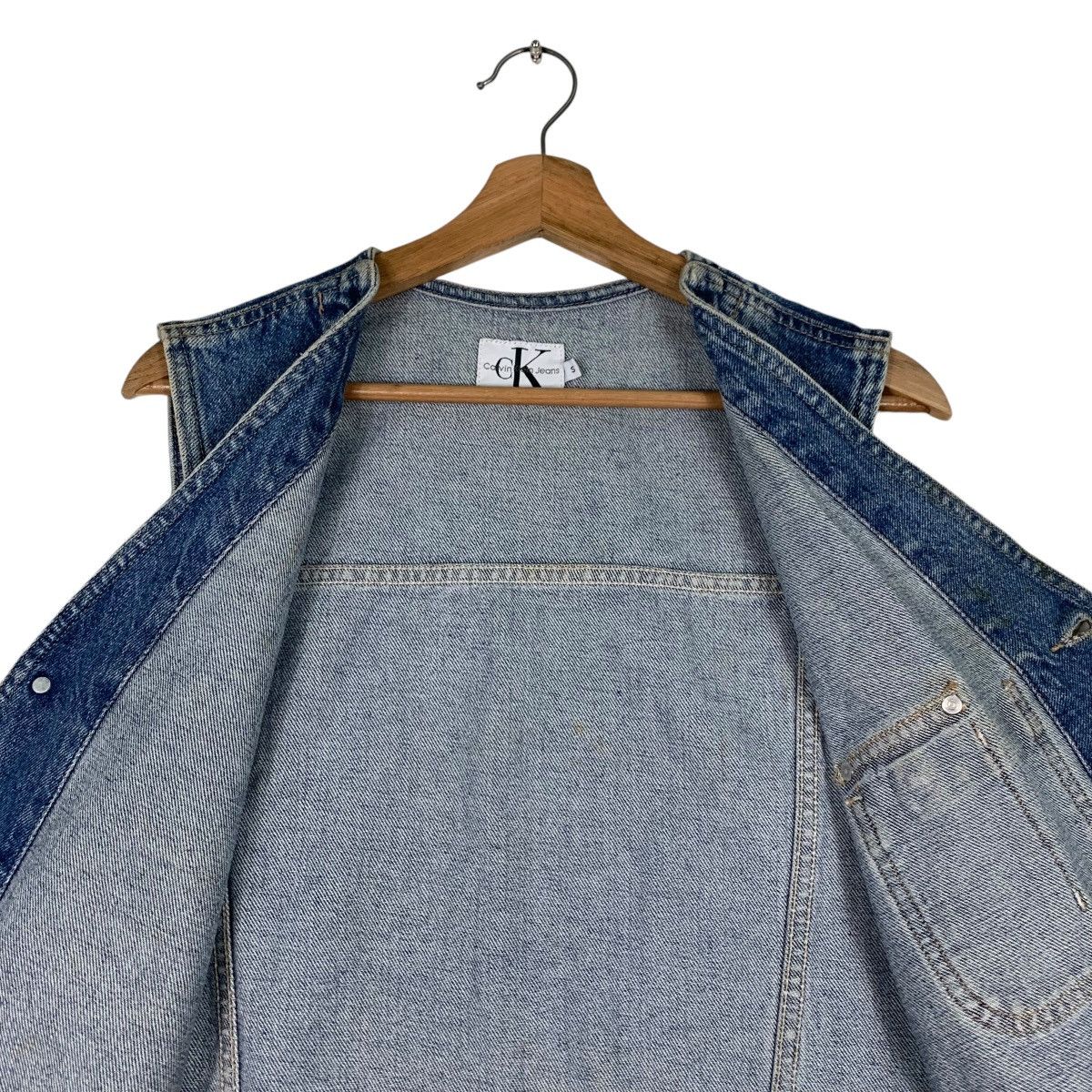 Calvin Klein CALVIN KLEIN JEANS Blue Denim Vest #1292-C58 Size US S / EU 44-46 / 1 - 13 Thumbnail