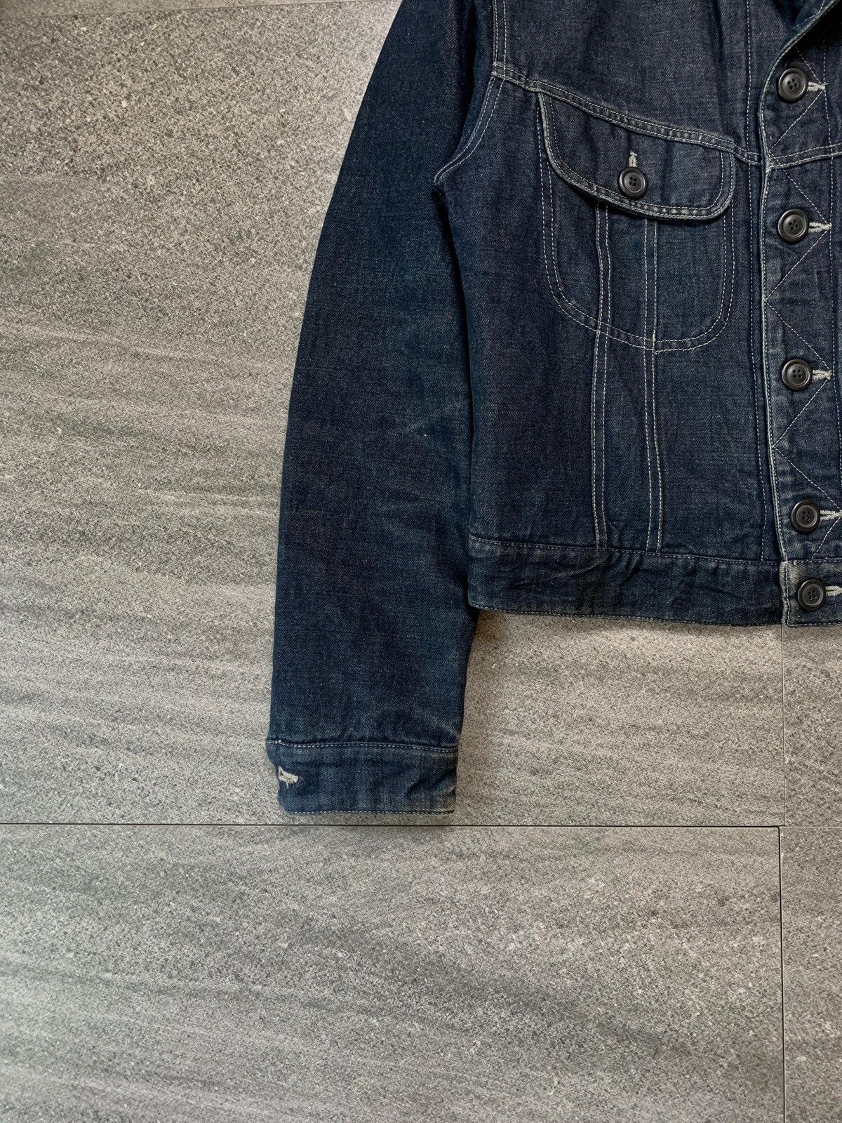 Armani FREE TAX! Denim Padded Trucker Jacket Size US S / EU 44-46 / 1 - 4 Thumbnail