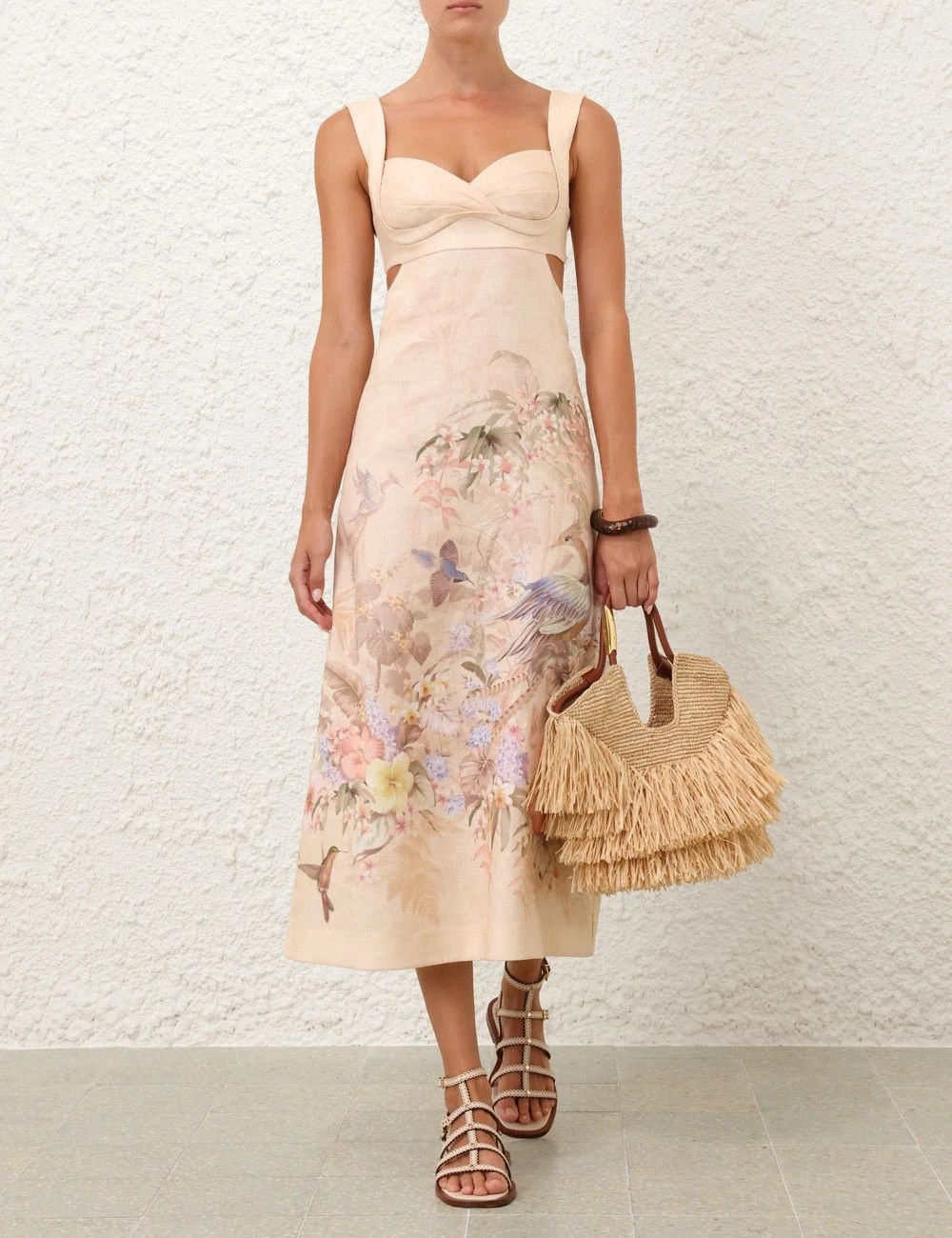 Zimmermann oc11z0226 Illuminate Midi Dress In Multicolor Size M / US 6-8 / IT 42-44 - 7 Thumbnail