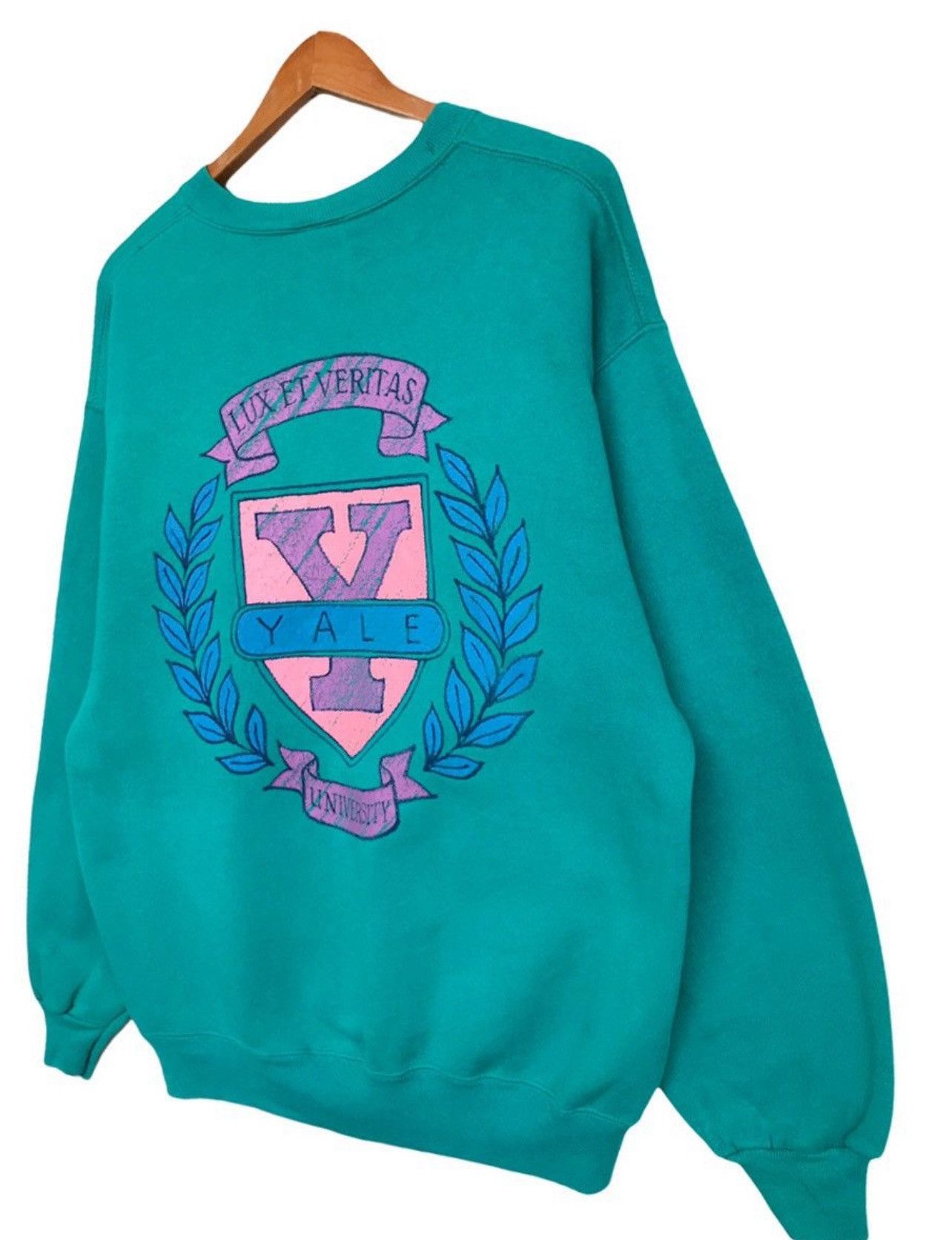 Vintage Vintage 90's University Yale Big Logo Baggy Boxy Sweatshirt Size US M / EU 48-50 / 2 - 4 Thumbnail