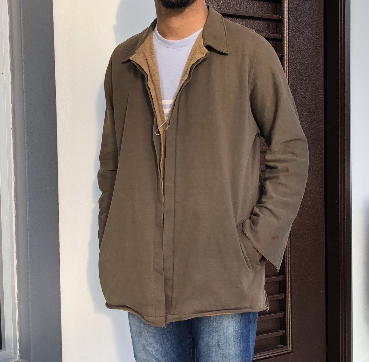 Yohji Yamamoto 🔥Y’s Yohji Yamamoto Sun Faded Distressed Cardigan / Jacket Size US L / EU 52-54 / 3 - 2 Thumbnail