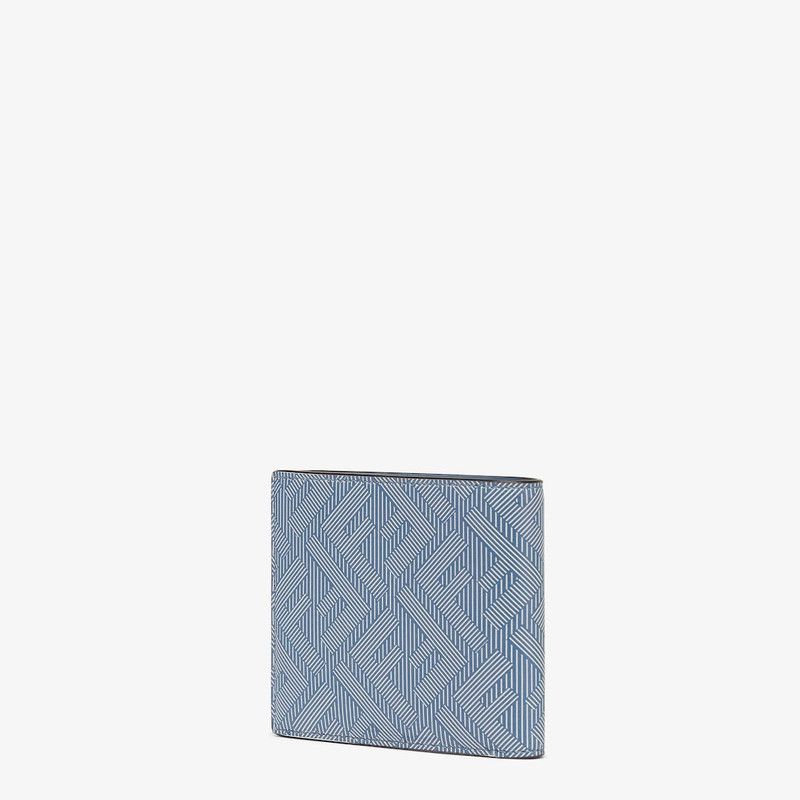 Fendi o1s1wg110526 Fendi Shadow Wallet in Blue Size ONE SIZE - 3 Thumbnail