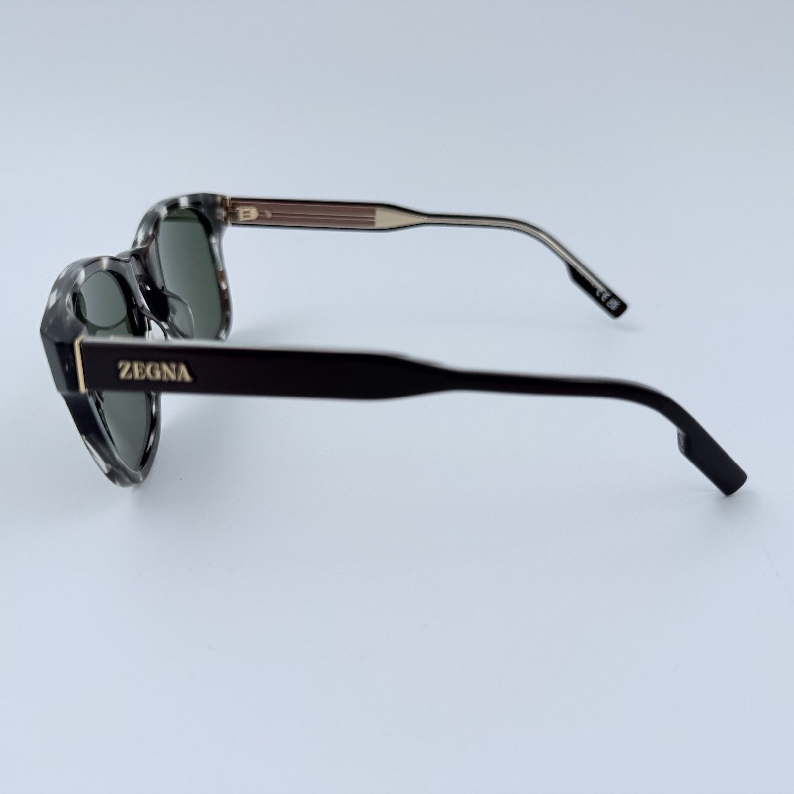 Ermenegildo Zegna NEW Ermenegildo Zegna EZ0222/S 50N Gray Havana Green Zeiss Size ONE SIZE - 8 Thumbnail
