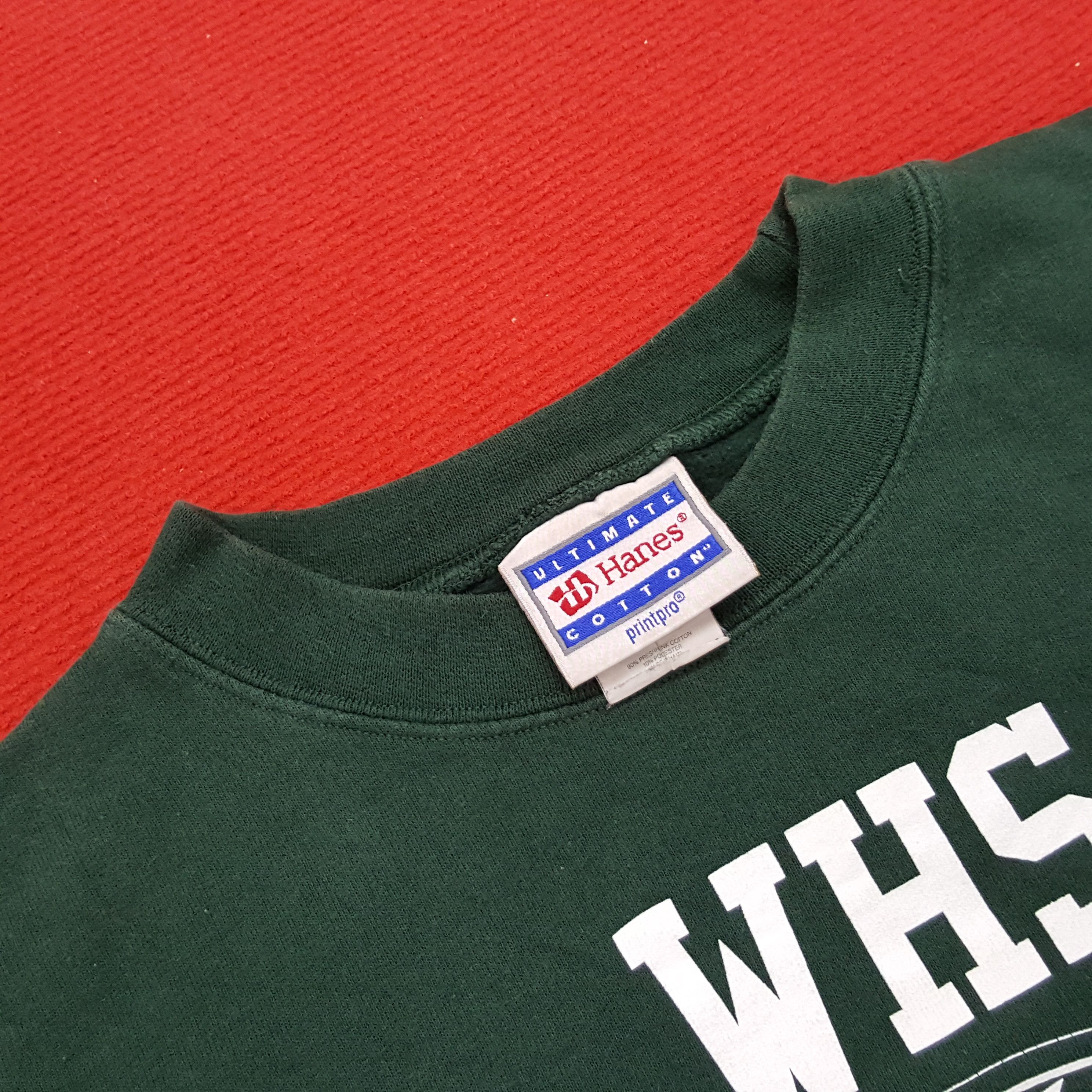 MLB × Vintage WHS Baseball Center Design Vintage Sweatshirt Size US XXL / EU 58 / 5 - 5 Thumbnail