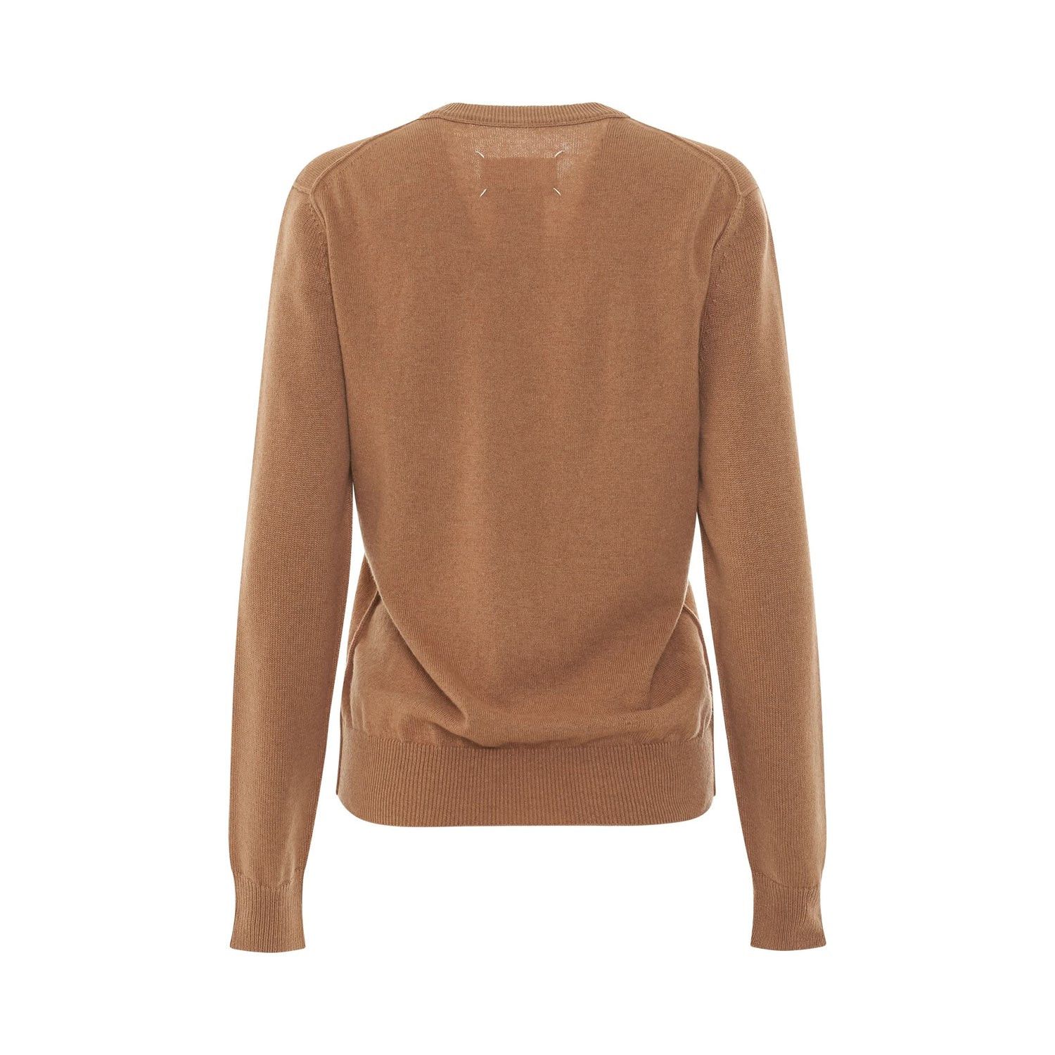 Maison Margiela o1y0625 Cashmere Blend Sweater in Camel Size M / US 6-8 / IT 42-44 - 4 Thumbnail