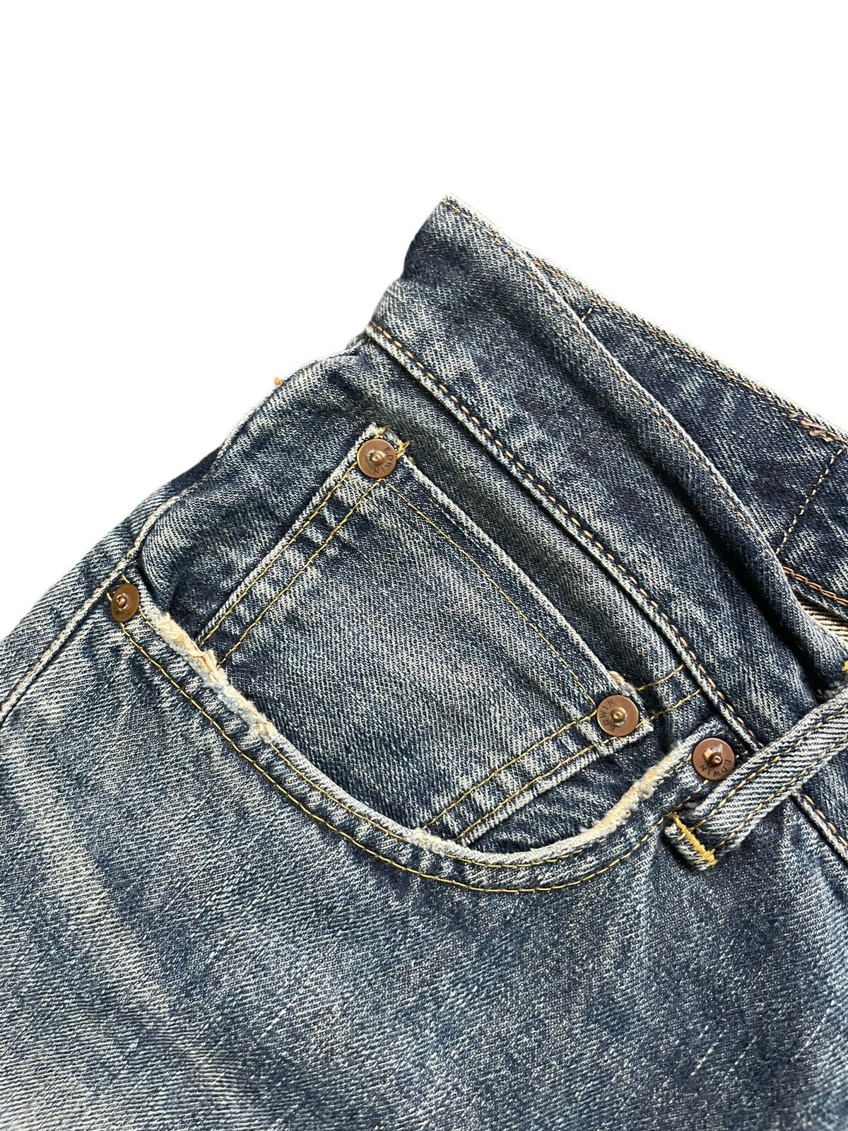 Edwin Vintage Edwin 505 X Selvedge Distresed Denim Size US 32 / EU 48 - 8 Thumbnail