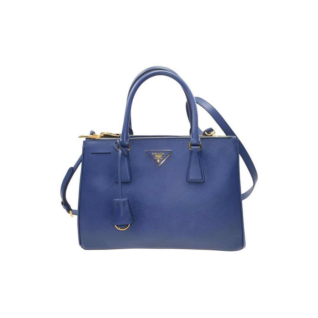 Prada Prada Saffiano Leather Handle Bag Size ONE SIZE - 1 Thumbnail