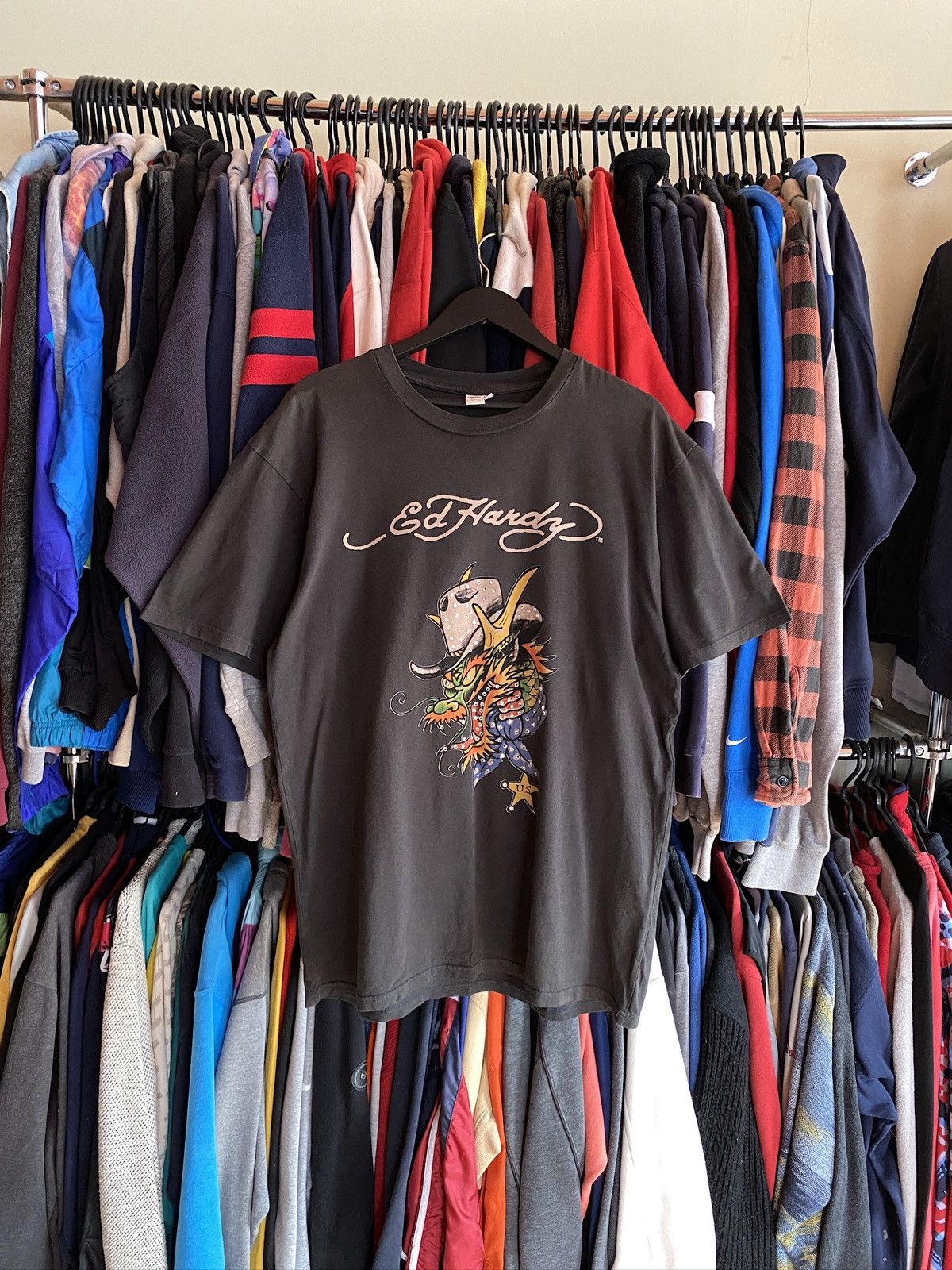 Ed Hardy VINTAGE ED HARDY DRAGON T-SHIRT Y2k Size US XL / EU 56 / 4 - 1 Thumbnail