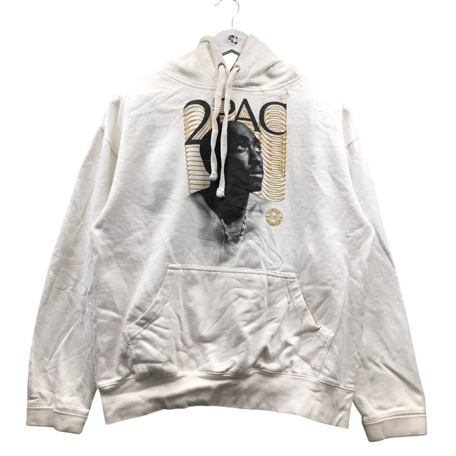 Cross Colours Cross Colours x Tupac Shakur Hoodie Mens Medium 2Pac White Size US M / EU 48-50 / 2 - 1 Thumbnail
