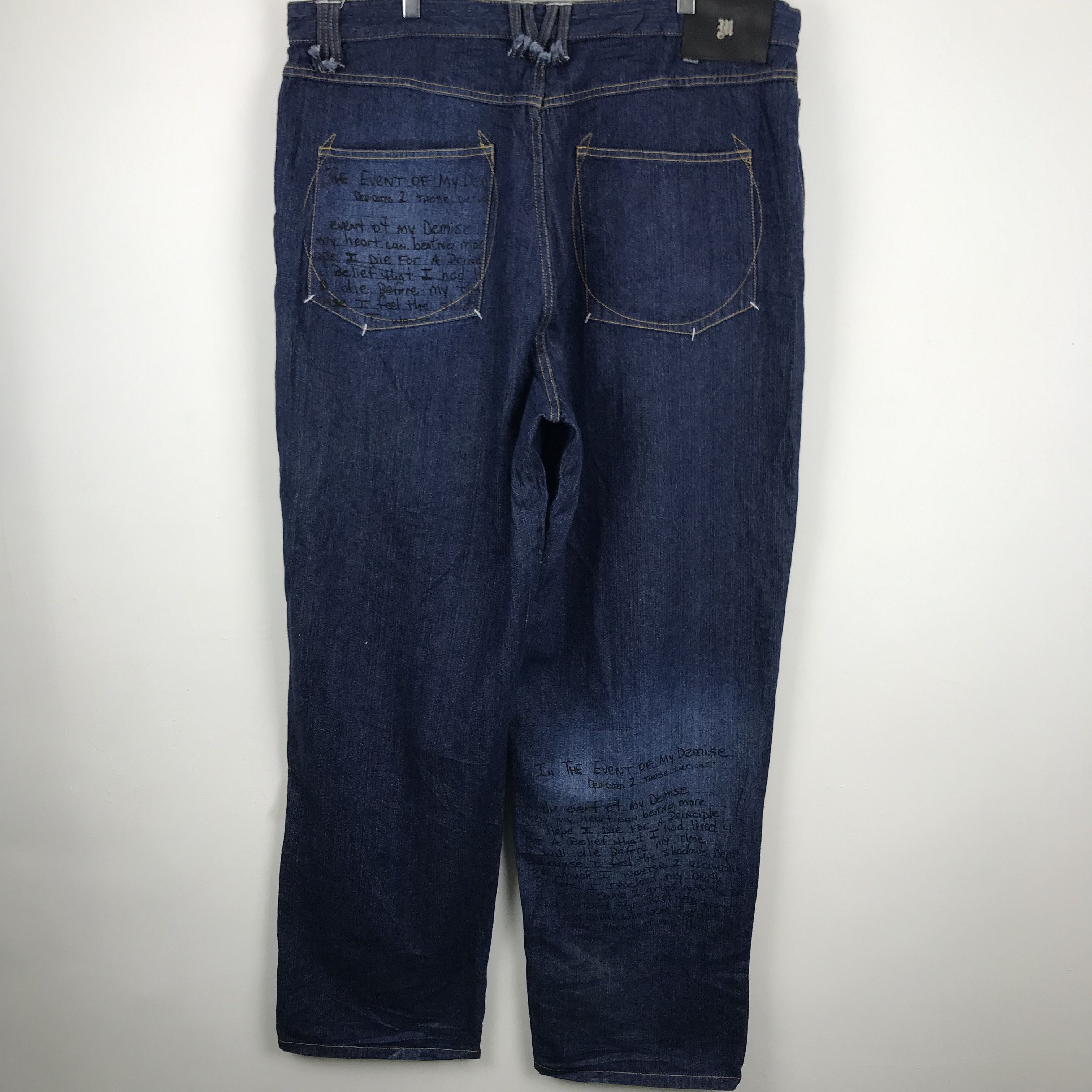 Makaveli X179 BIG SIZE TUPAC MAKAVELI RAP JEANS HIP HOP Size US 43 - 2 Thumbnail