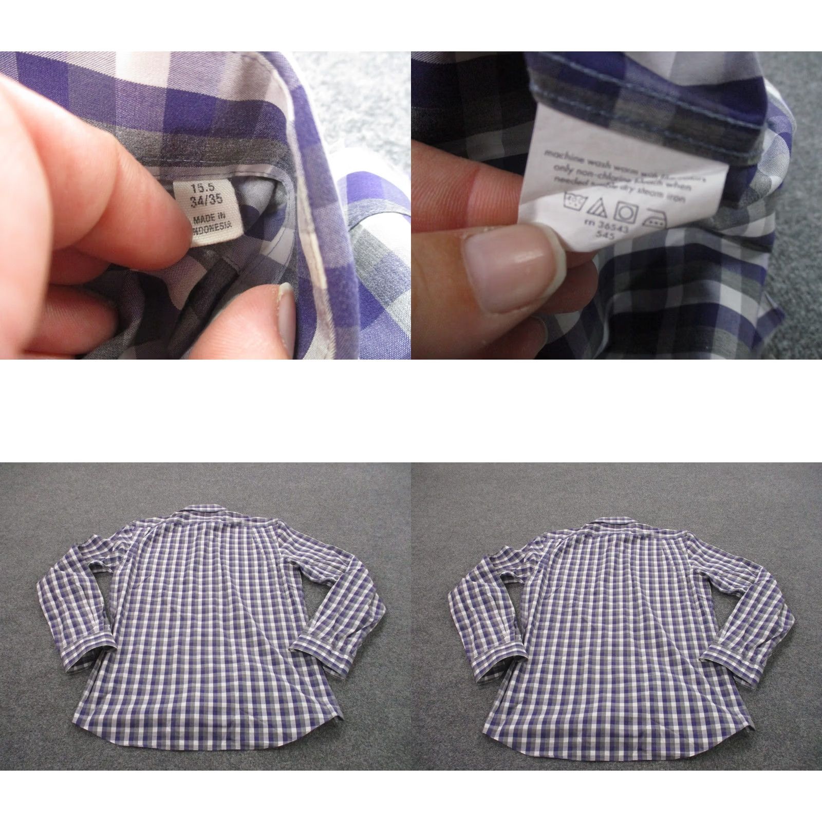 Todd Snyder Todd Snyder Shirt Mens 15.5 34 35 M Purple Plaid Dress Preppy Business Classic Size 34R - 8 Thumbnail