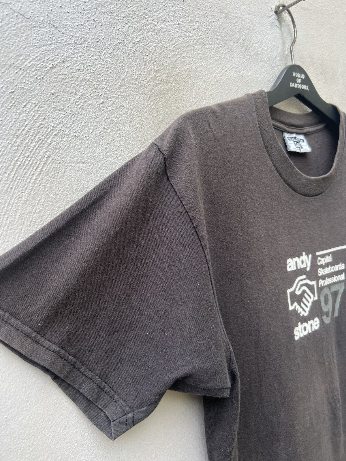 Vintage VTG 1997 Andy Stone Capital Skateboards Professional t shirt Size US L / EU 52-54 / 3 - 12 Thumbnail