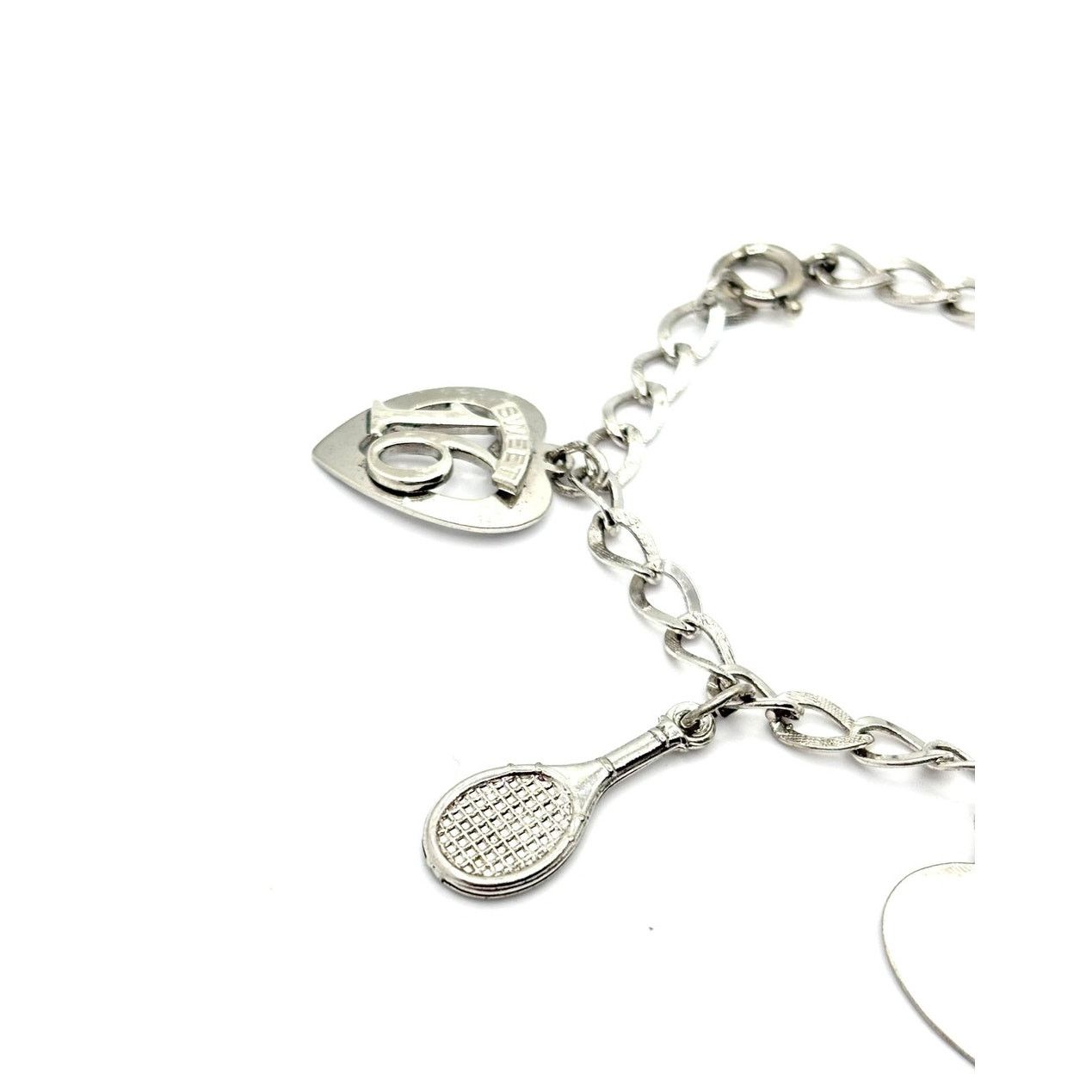 Vintage VINTAGE Sterling Silver Sweet 16 Themed Multi Charm Bracelet Size ONE SIZE - 3 Thumbnail