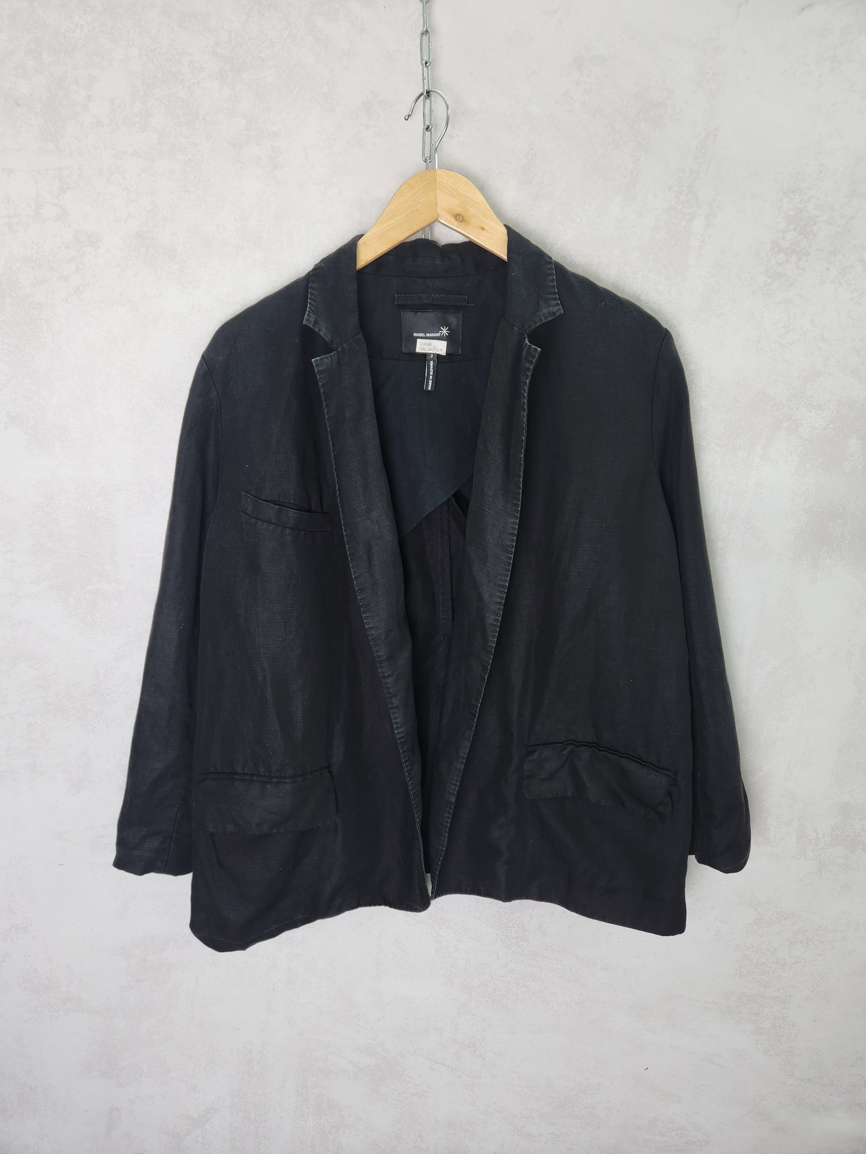 Isabel Marant Isabel Marant black linen tencel blazer size 2 Size XXS / US 00 / IT 34 - 1 Thumbnail