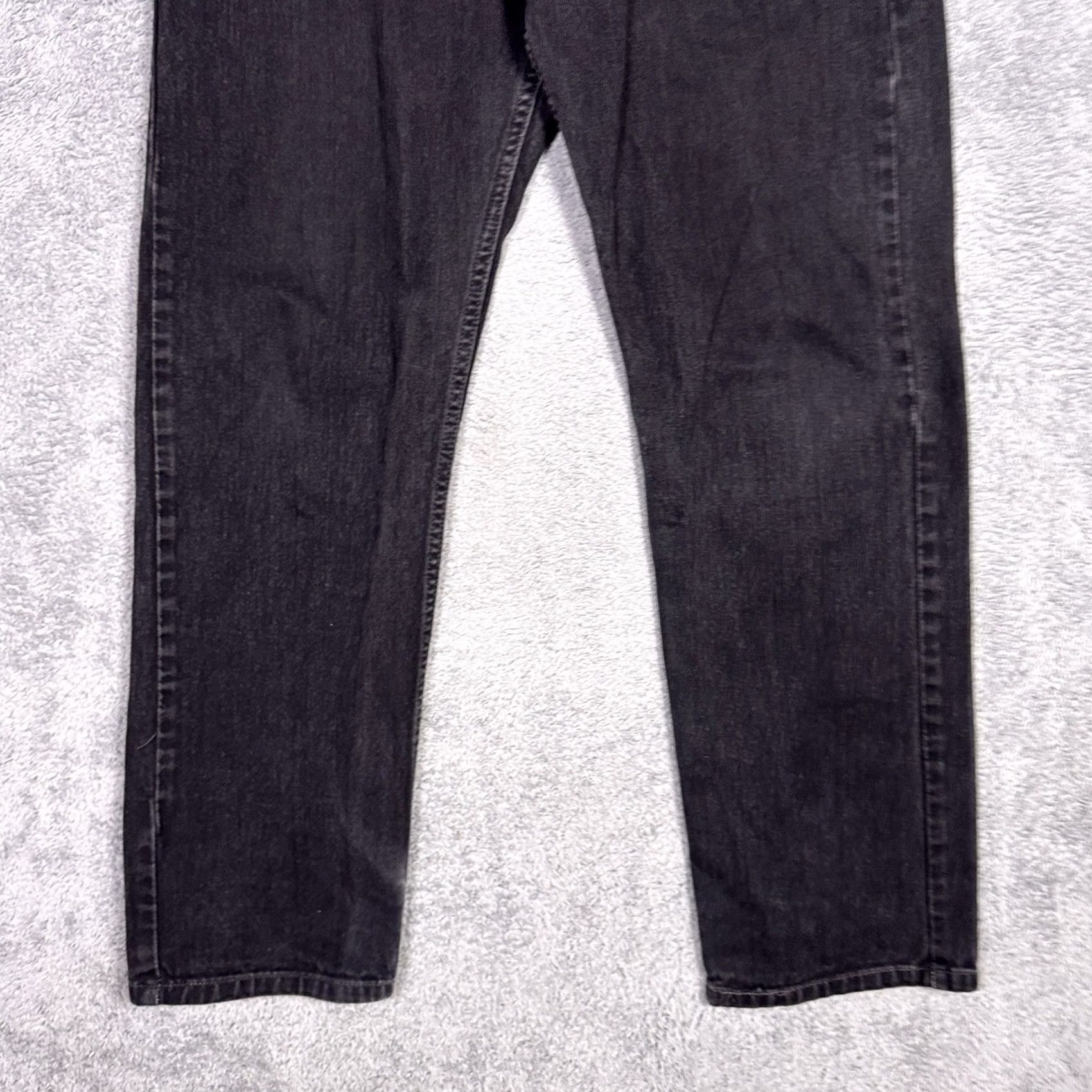 Levi's VINTAGE Levi's 505 Jeans Men 34x31 Straight Black Bat Wing Y2K 90s Paper Tag Red Tab 80s Mens Jeans Size US 34 / EU 50 - 2 Thumbnail