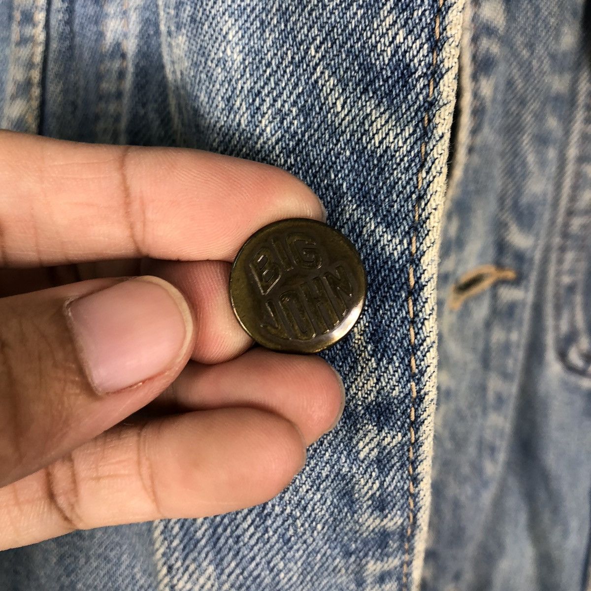 Japanese Brand 📌Vintage Trucker Denim Jacket Big-John Union Made Size US M / EU 48-50 / 2 - 18 Thumbnail
