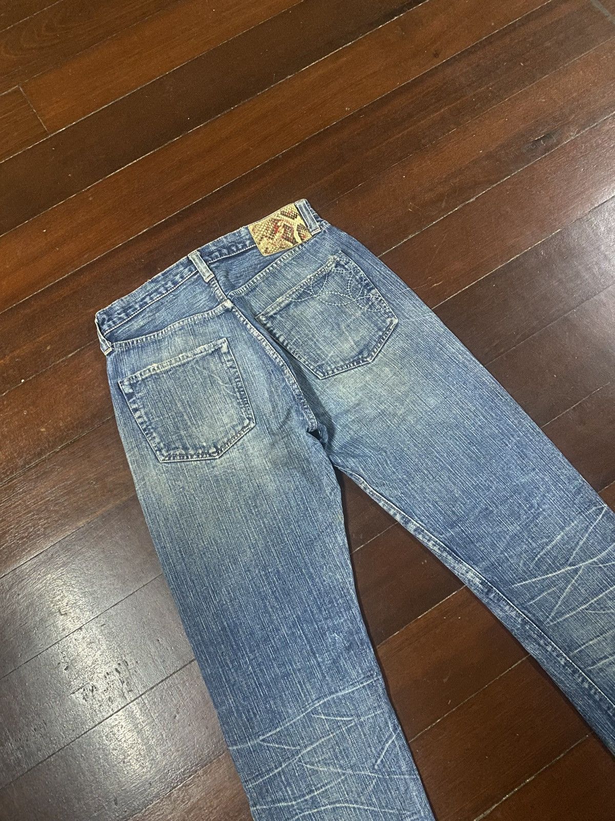 Sugar Cane Rare vintage SUGAR CANE OKINAWA JEAN distressed rework boro Size US 31 - 16 Thumbnail
