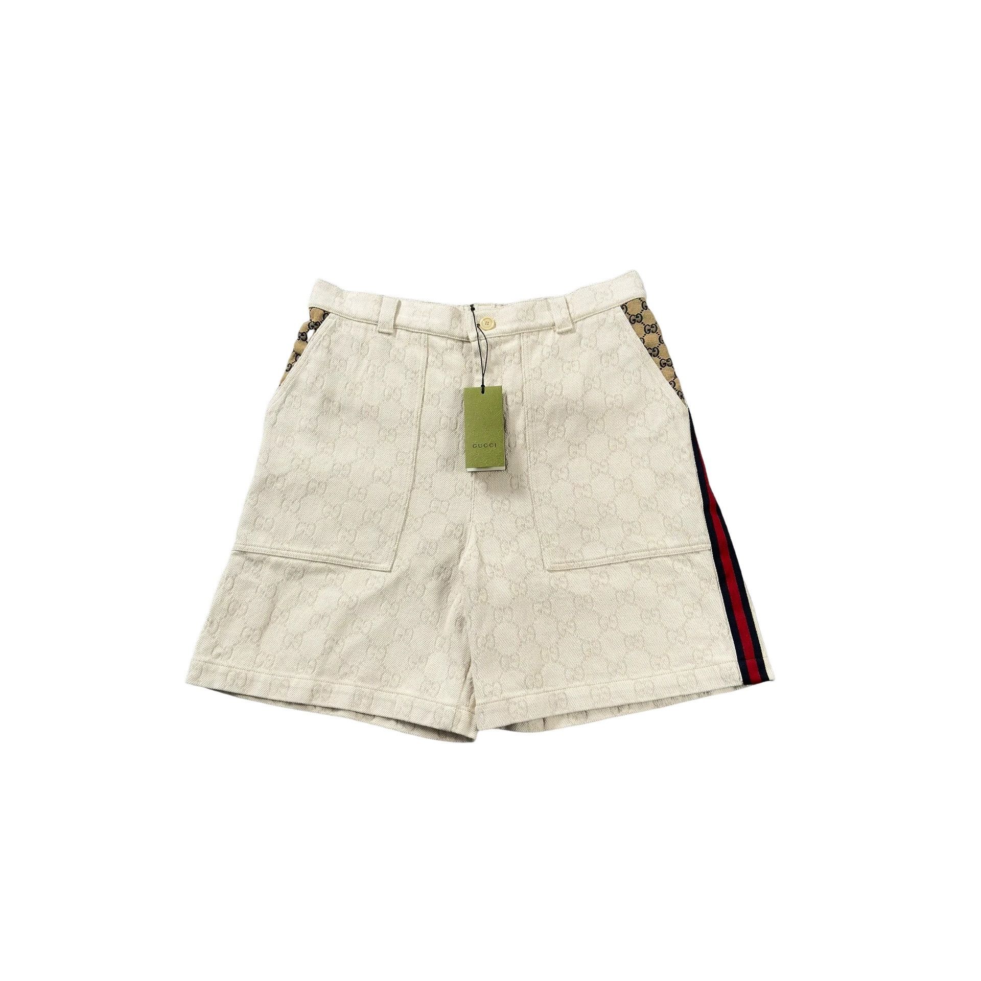 Gucci Gucci GG Monogram Web Stripe Shorts Size EU 54 Size US 38 / EU 54 - 1 Thumbnail