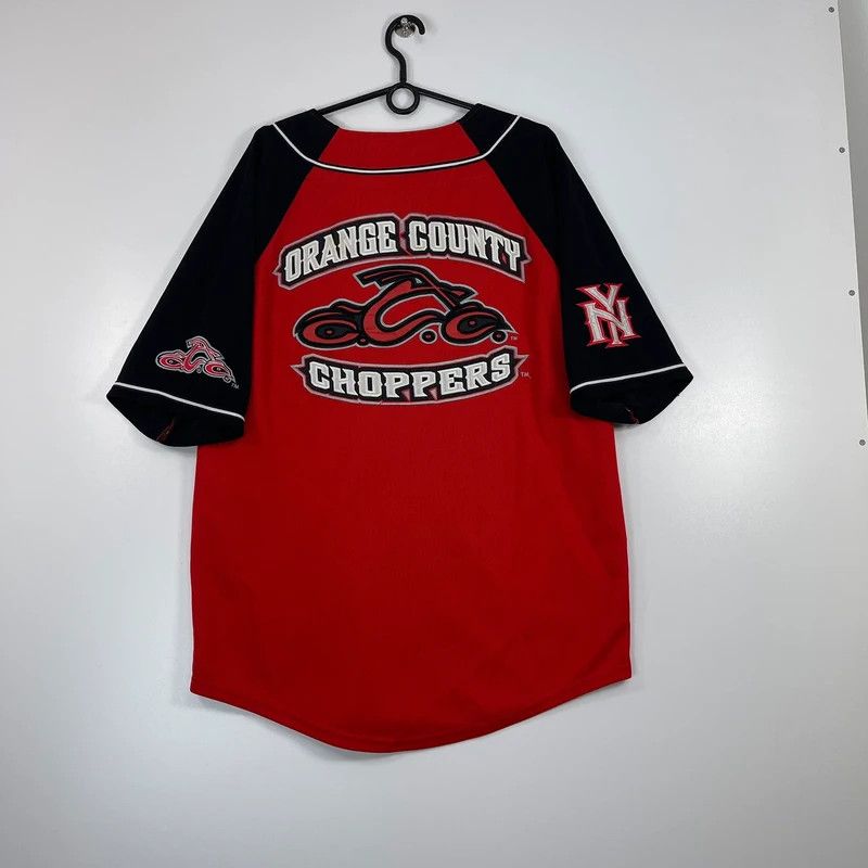 West Coast Choppers Rare Vintage 90s Orange County Choppers Red Jersey Size M Size US M / EU 48-50 / 2 - 1 Thumbnail