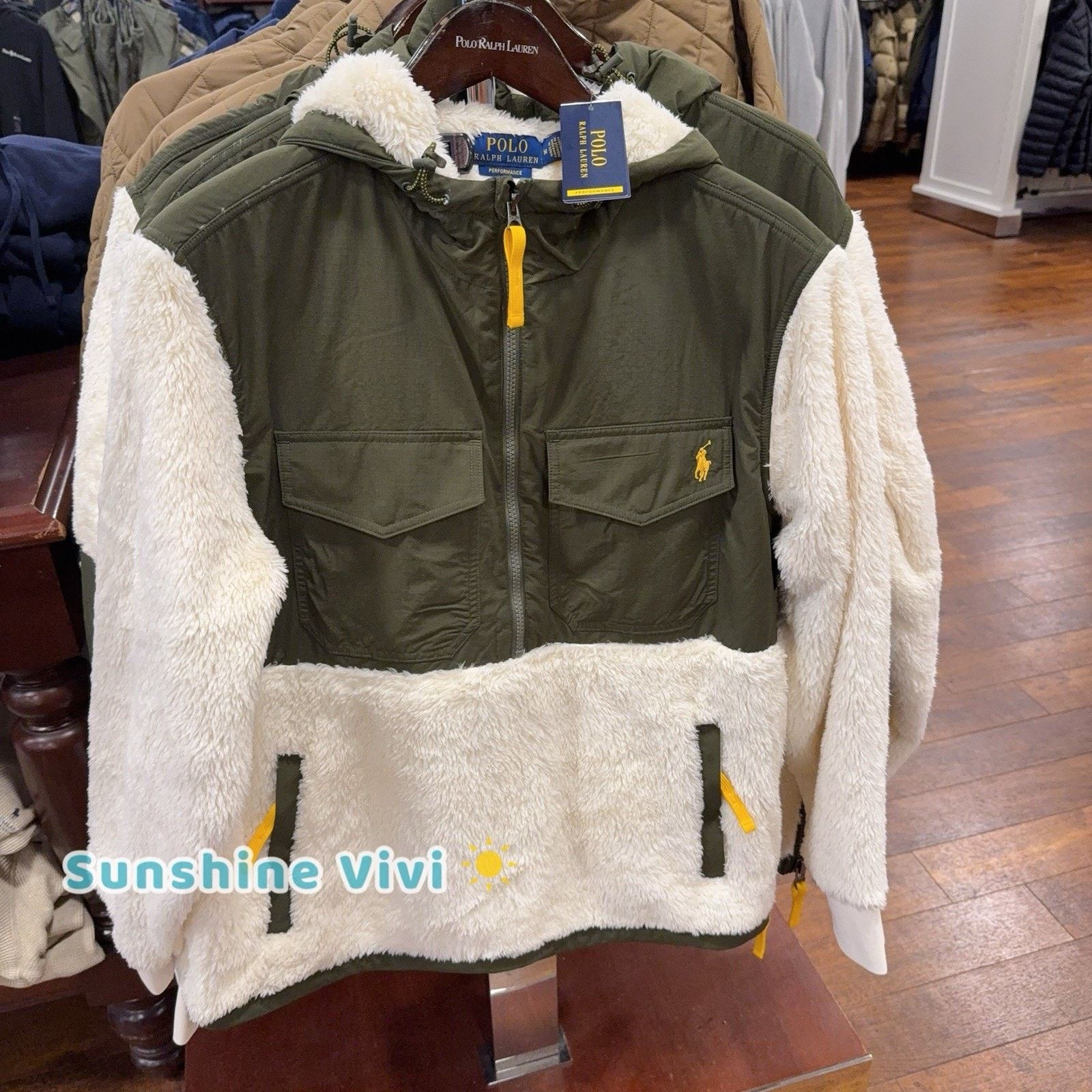 Polo Ralph Lauren NWT Polo Ralph Lauren Men Pile Fleece Hybrid Hoodie Jacket Size US M / EU 48-50 / 2 - 1 Thumbnail