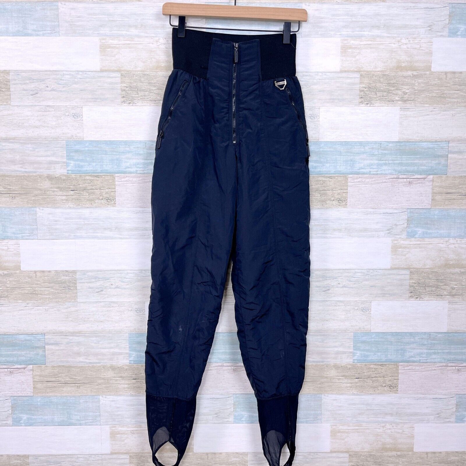 Other Tyrolia Retro Stirrup Ski Pants Black VTG Womens 8 Size 30" / US 8 / IT 44 - 1 Thumbnail