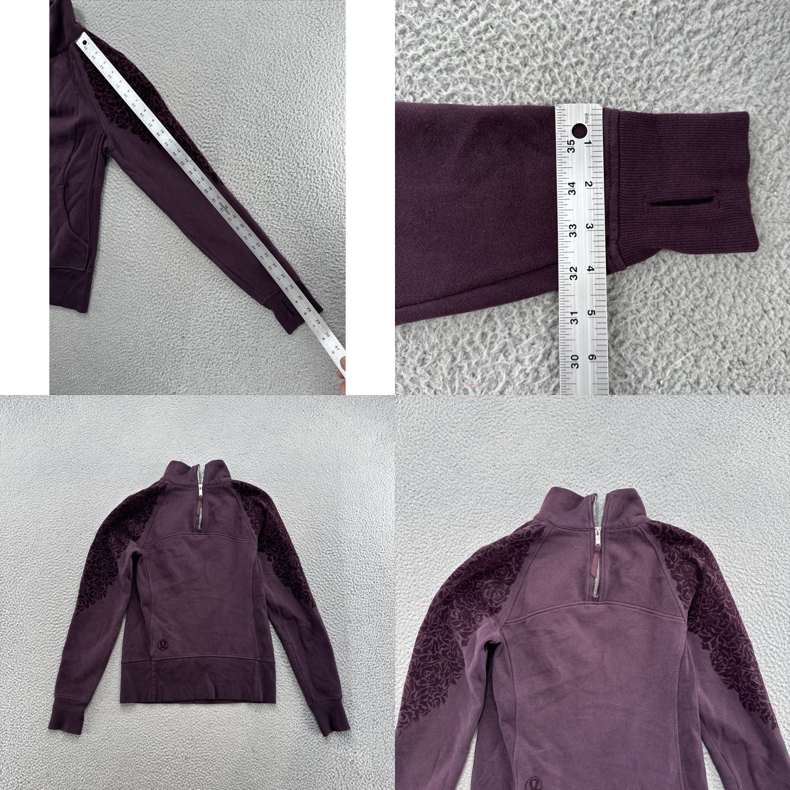 Lululemon Lululemon Floral Flock Pullover Women's Size 6 Long Sleeve 1/4 Zip Fleece Size M / US 6-8 / IT 42-44 - 8 Thumbnail