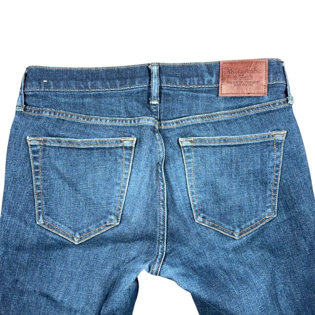 Abercrombie & Fitch Abercrombie & Fitch Jeans Mens 30x29 Blue Dark Wash Denim Langdon Skinny Stretch Jeans Mens Regular 30 Blue Dark Wash Skinny Stretch Langdon Size US 30 / EU 46 - 6 Thumbnail