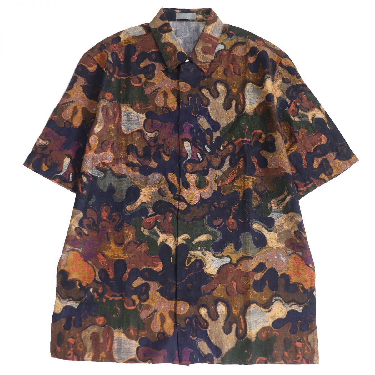 Dior Homme Camo Oblique Short Sleeve Shirt