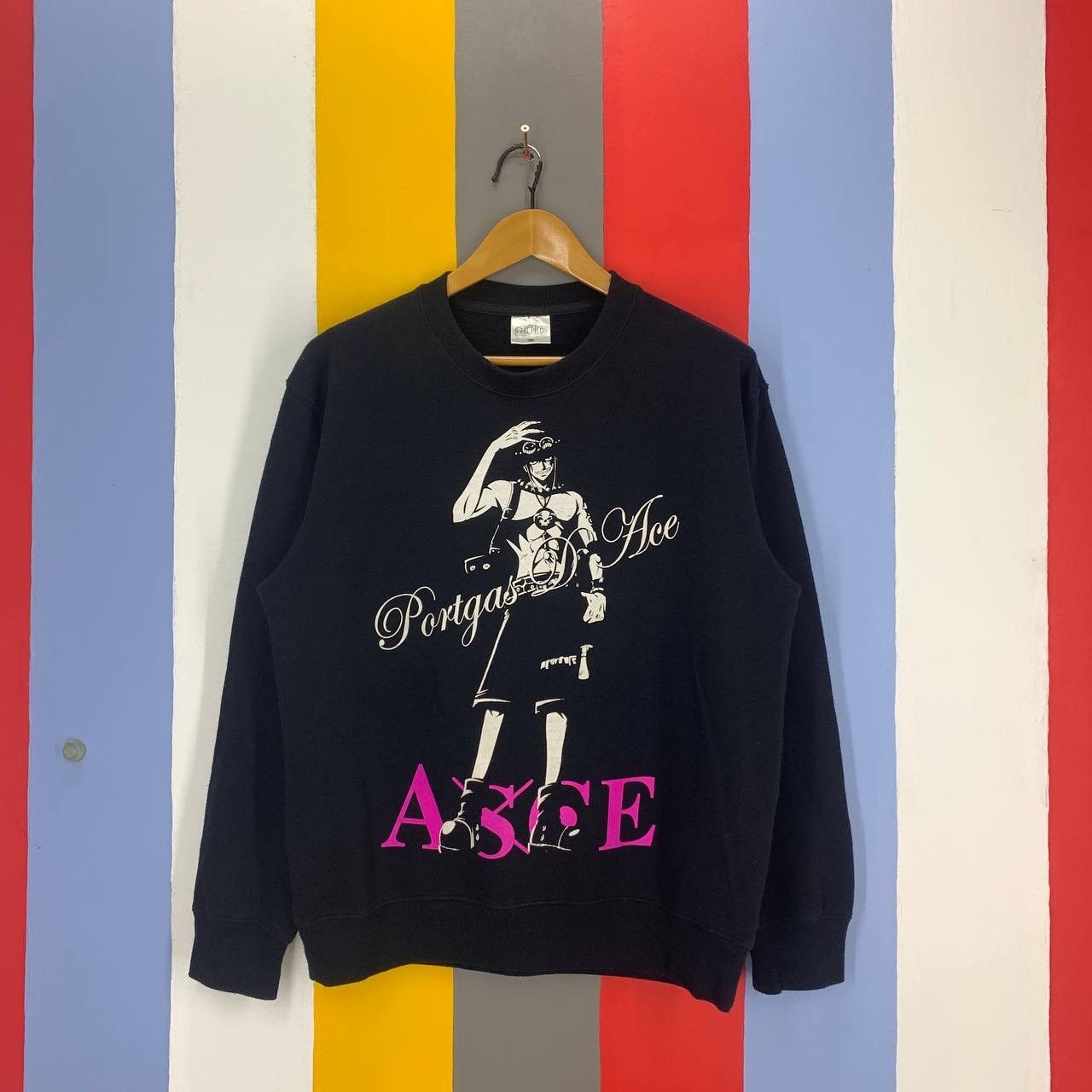 Anime × One Piece PORTGAS D ACE Crew Neck Sweatshirt #2457/AK Size US L / EU 52-54 / 3 - 1 Thumbnail