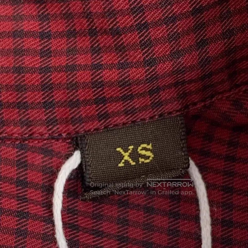 Louis Vuitton Louis Vuitton Red plaid cotton lapel single-breasted long- Size US XS / EU 42 / 0 - 6 Thumbnail
