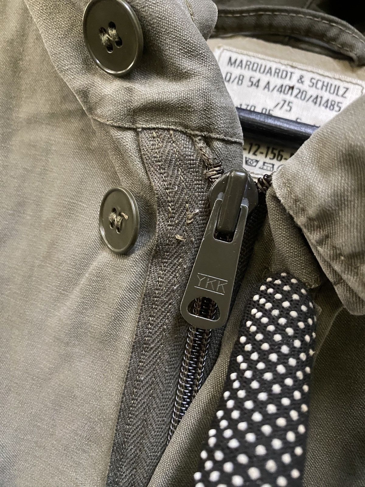 Other Vintage 70s Marquardt & Schulz Military Hooded Field Jacket Size US M / EU 48-50 / 2 - 7 Thumbnail