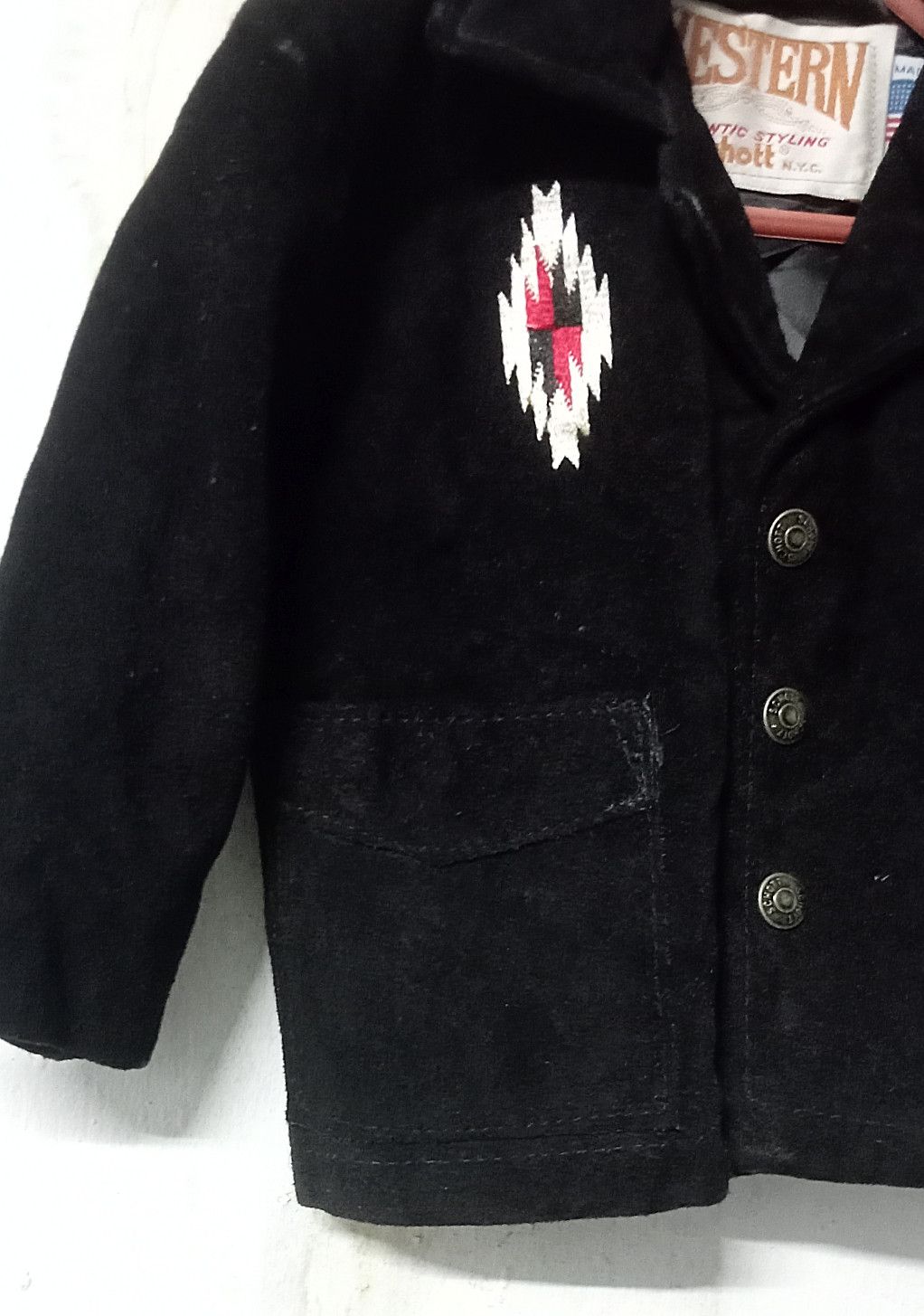 Schott RARELY Vintage Toddler Western Schott Native Leather Size US XXS / EU 40 - 1 Thumbnail