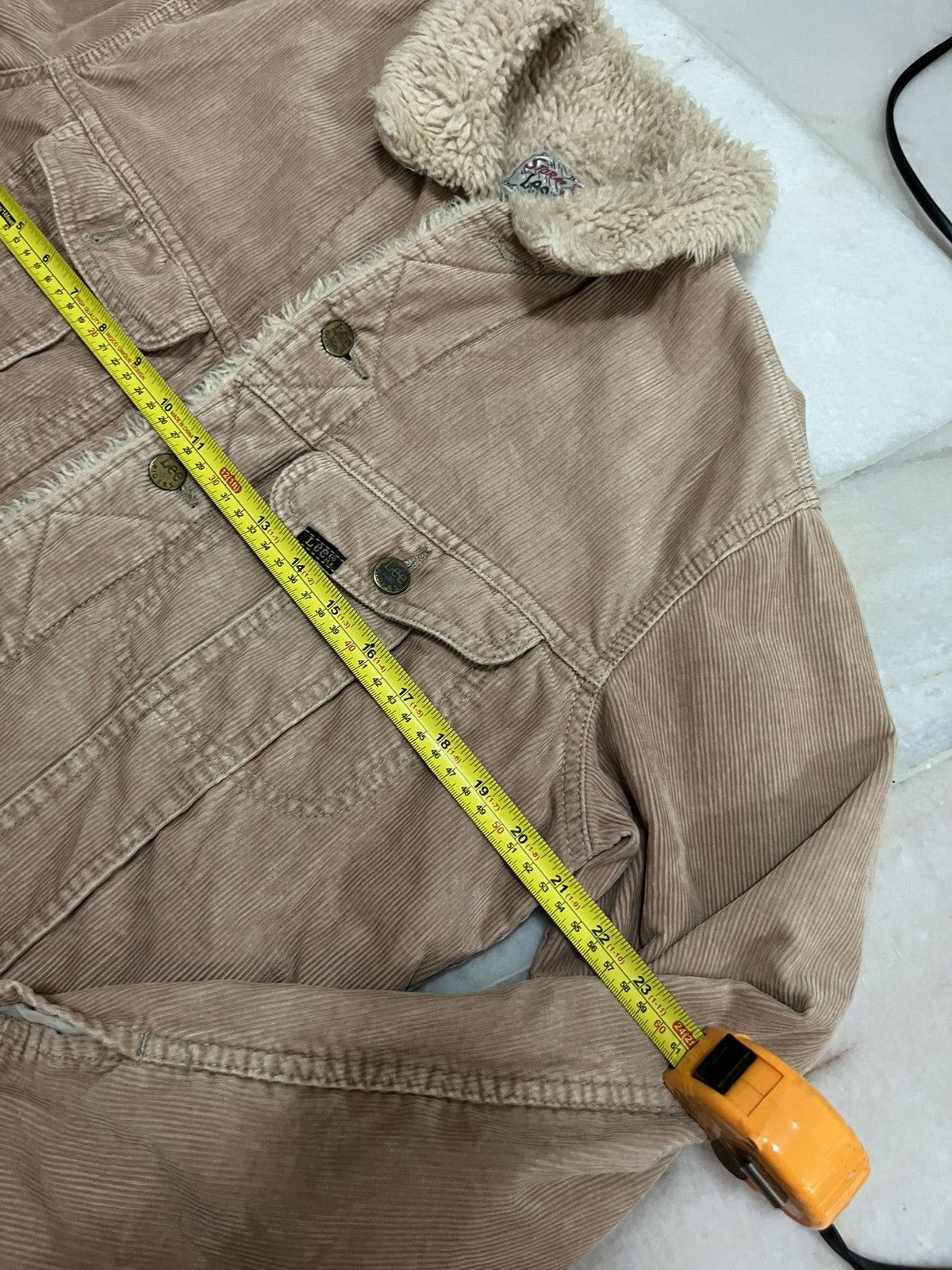 Lee LEE STORM RIDER SHERPA CORDUROY LIGHT BROWN JACKET Size US M / EU 48-50 / 2 - 19 Thumbnail