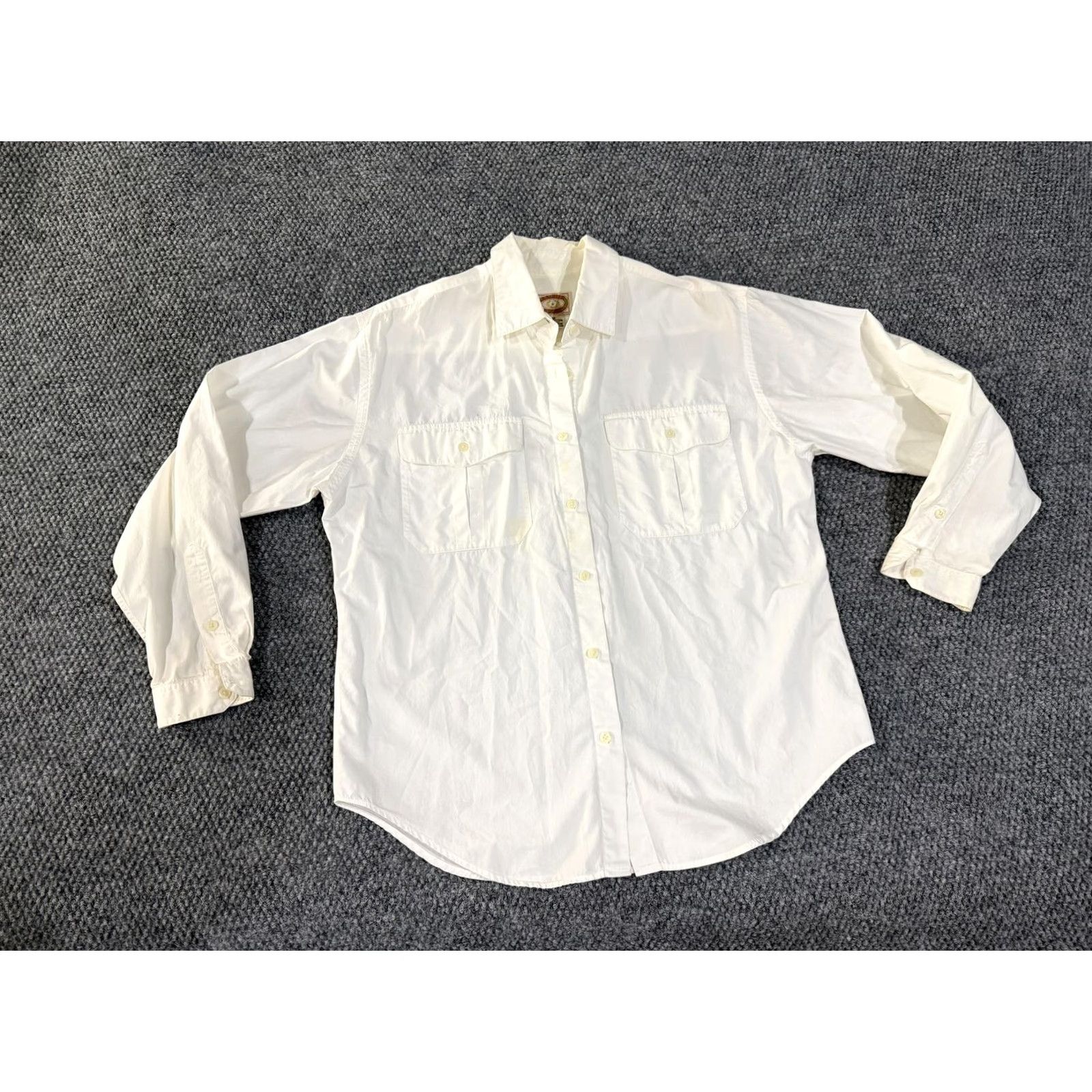 Banana Republic VINTAGE Banana Republic Shirt Womens 12 White Button Front Long Sleeve 80s Size XL / US 12-14 / IT 48-50 - 2 Thumbnail