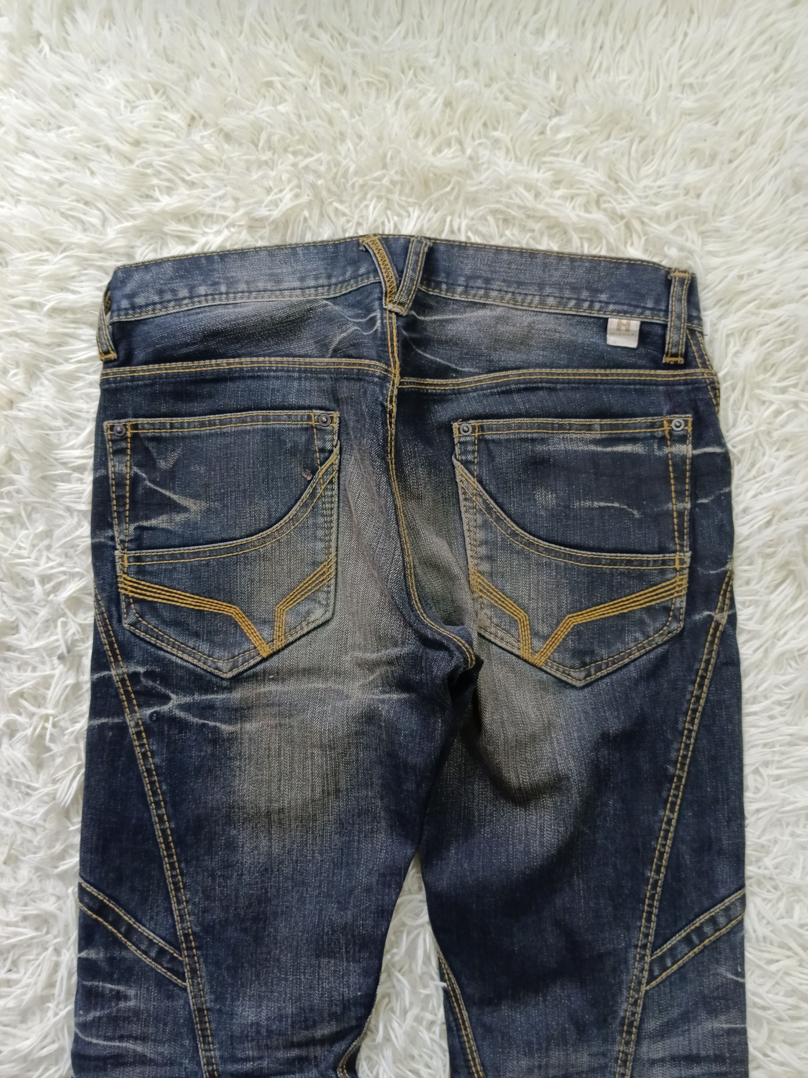 Nicole Club INSANE 90s🔥NICOL CROSS STITCH FLARE DENIM PANTS Size US 31 - 4 Thumbnail