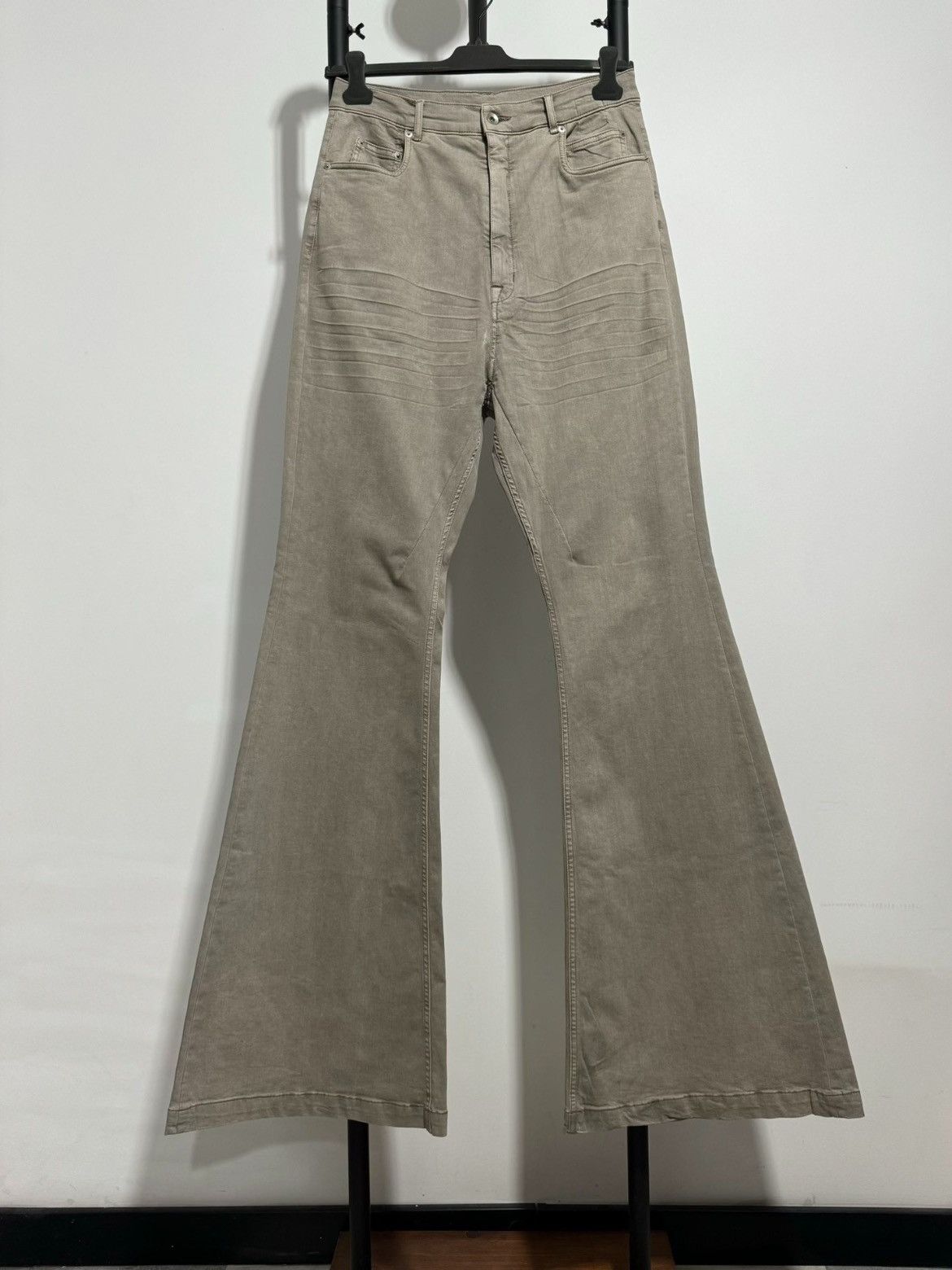 Pre-owned Rick Owens Drkshdw Bolan Bootcut Denim In Sand