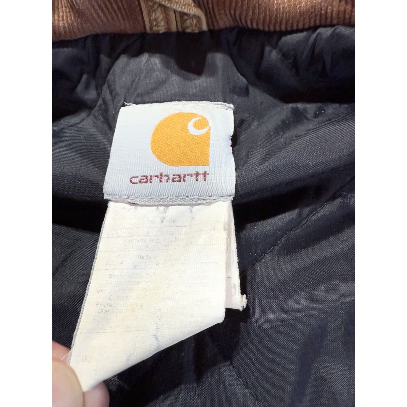 Carhartt VINTAGE Carhartt Jacket 3XL Tan Distressed Faded 90s Workwear Logo Quilted Zipper Carhartt C03 Mens Size US XXL / EU 58 / 5 - 7 Thumbnail
