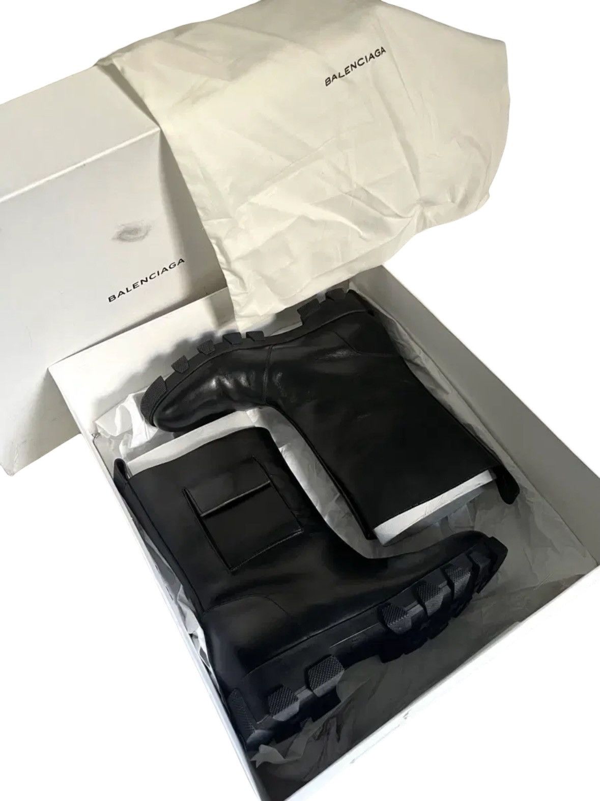 Balenciaga AW15 Balenciaga Leather Combat Boots Size US 7 / EU 40 - 9 Thumbnail