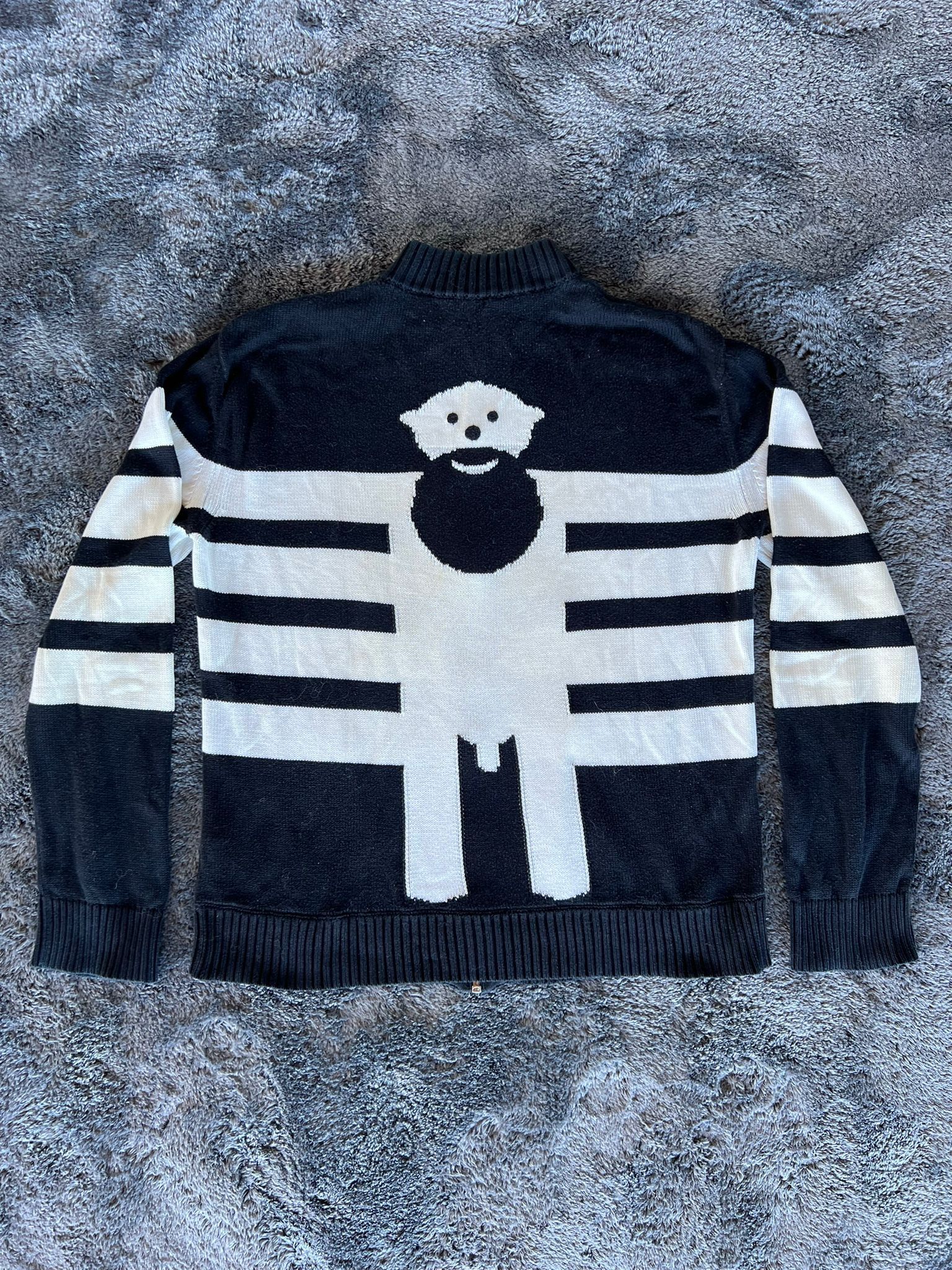 Walter Van Beirendonck FW08 Sex Clown B/W Sweater Size US M / EU 48-50 / 2 - 1 Thumbnail