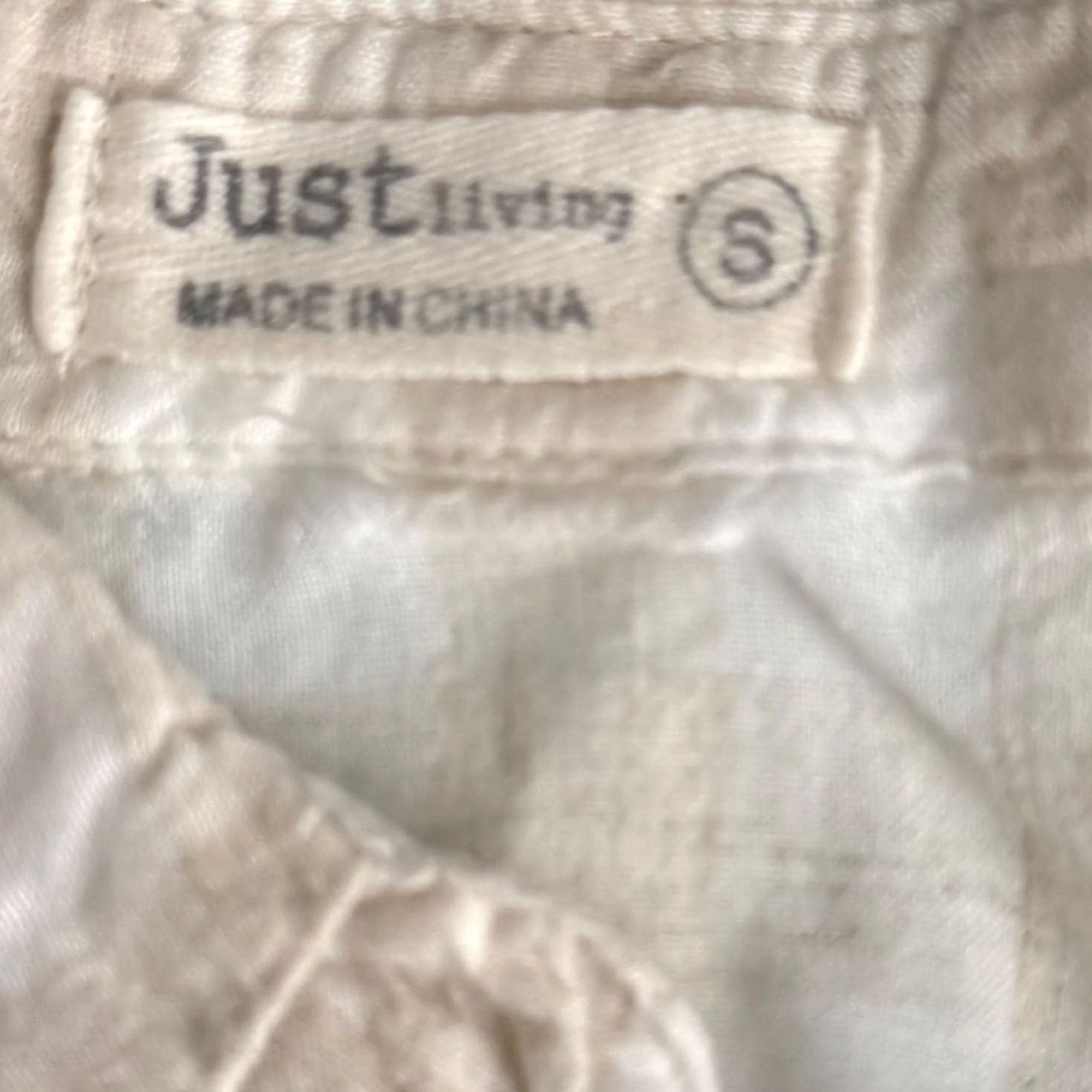 Vintage Just Living S Sleeveless Plaid Linen Blend Button Down Shirt Coastal Neutral GUC Size S / US 4 / IT 40 - 6 Thumbnail
