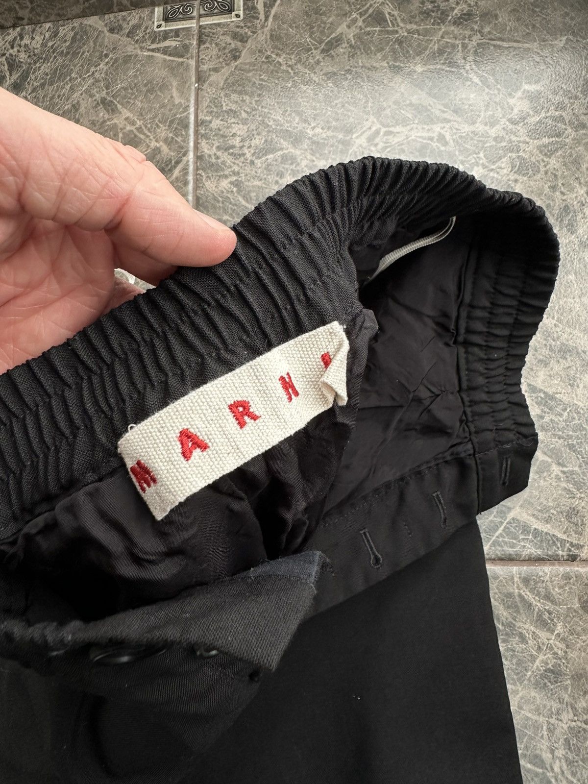 Marni Marni Black Tailored Trousers Elastic IT40 EU36 Woman Pants Size 27" / US 4 / IT 40 - 10 Thumbnail