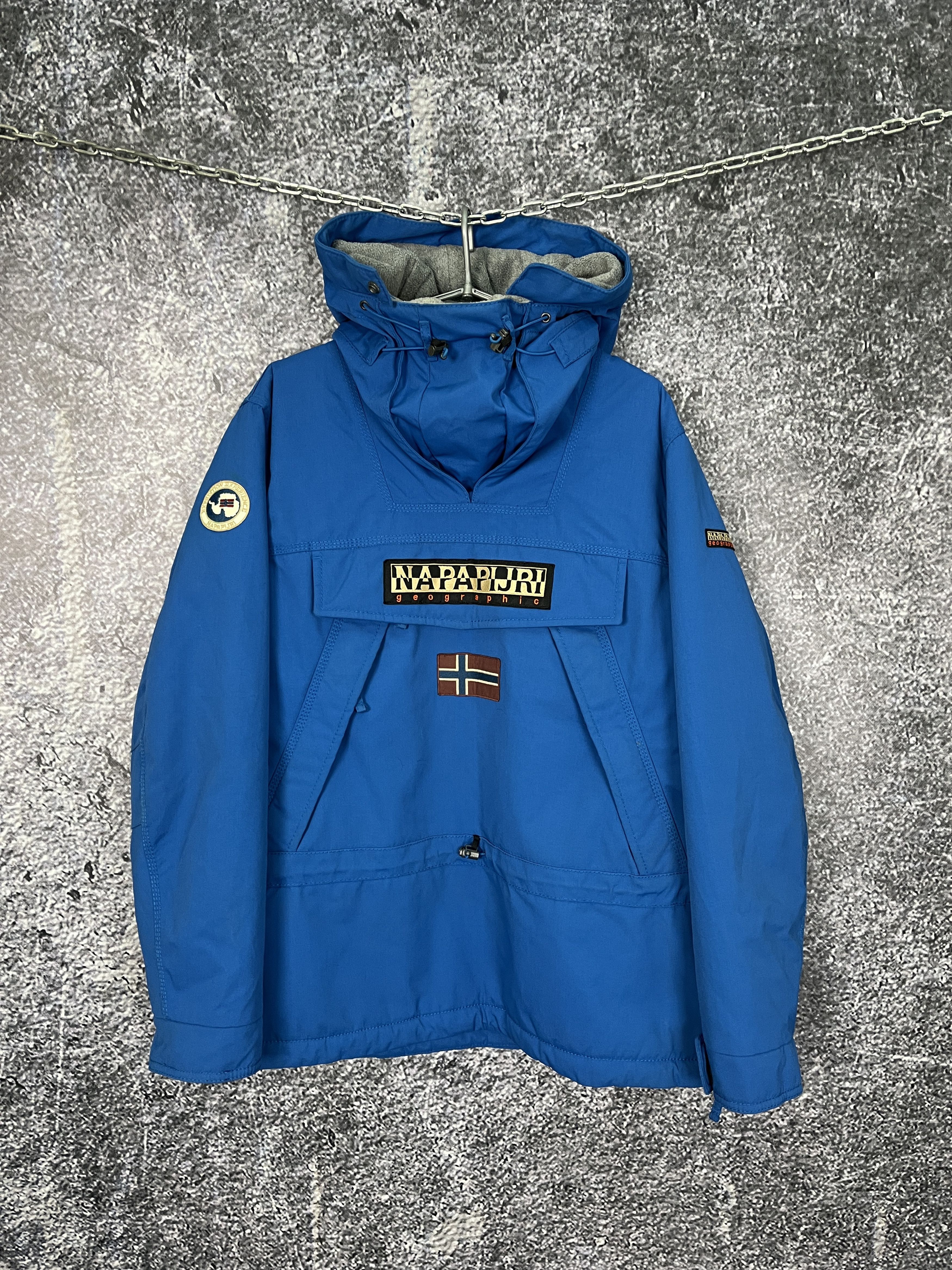 image of Mens Napapijri Skidoo Winter Jacket Anorak Ski Size XL in Blue