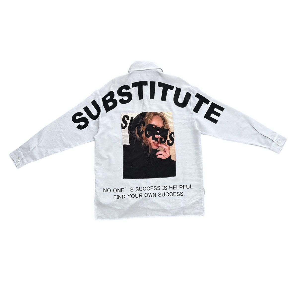 If Six Was Nine In the Attic H Oversized Button Up Shirt Substitute Success Size US M / EU 48-50 / 2 - 1 Thumbnail
