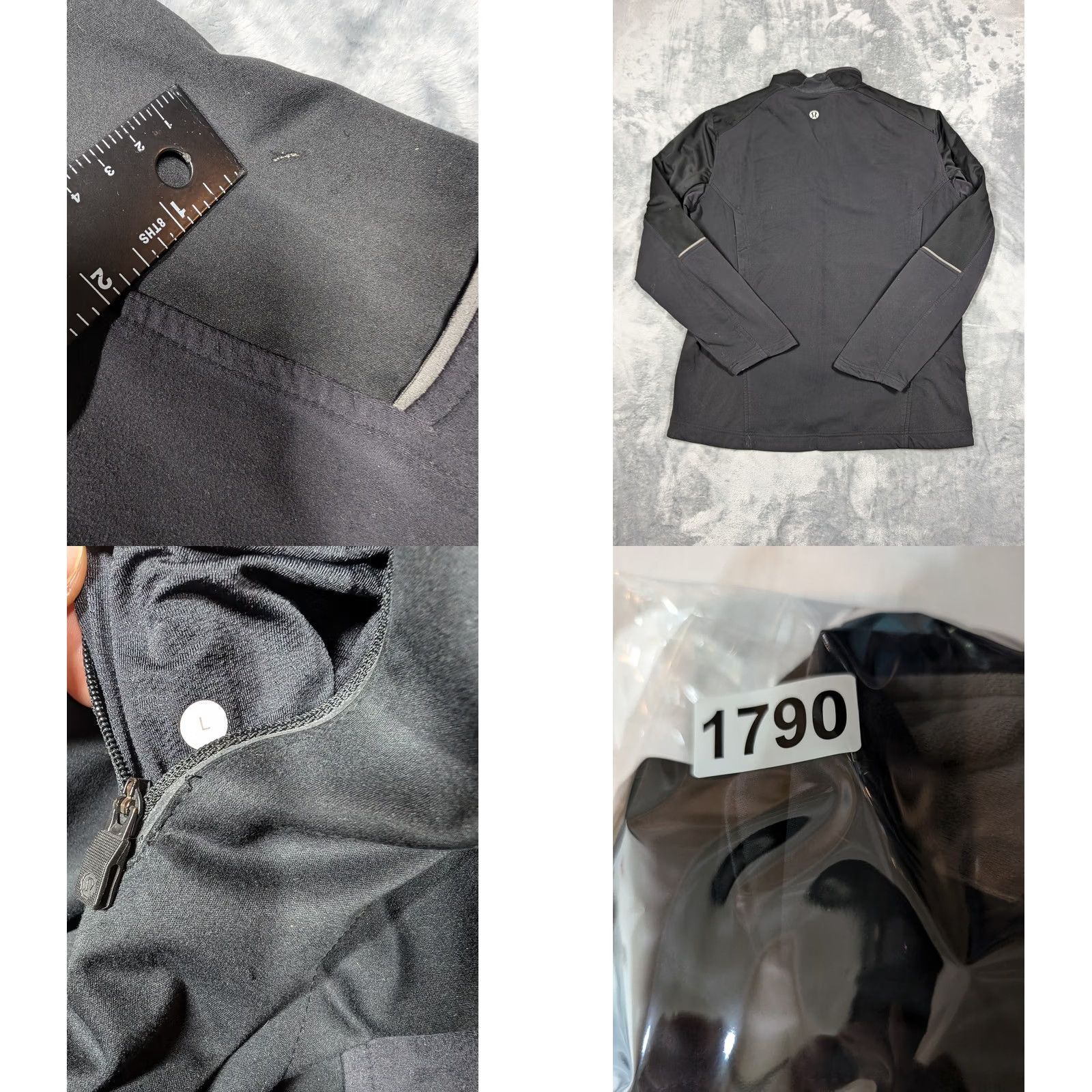 Lululemon Lululemon Jacket Mens Large Black Full Zip Softshell Reflective Trim Running Size US L / EU 52-54 / 3 - 8 Thumbnail