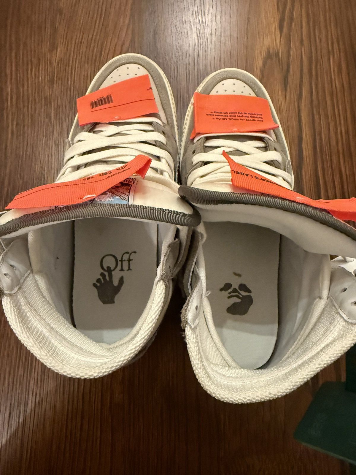 Off-White Off-White Off-Court 3.0 Grey Leather High-top Sneakers Size US 10 / IT 40 - 6 Thumbnail